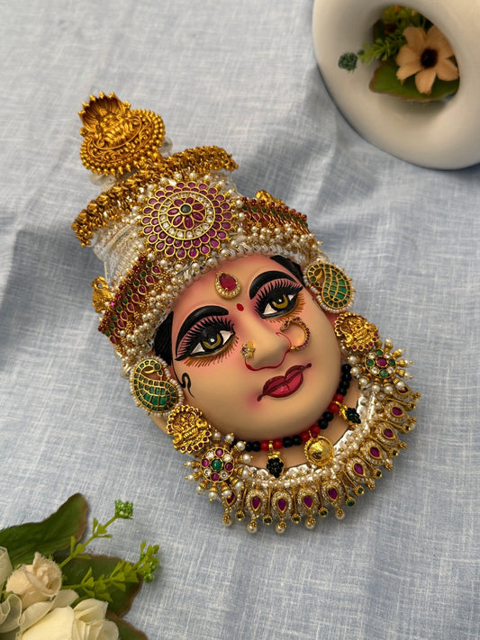 Divine Lakshm Devi Idol Mukhwada 8 inch 29 - Mahilas