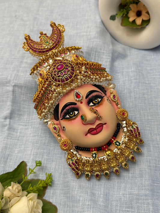 Divine Lakshm Devi Idol Mukhwada 8 inch 50 - Mahilas