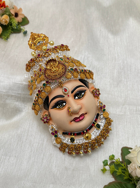 Divine Lakshmi Devi Idol Mukhwada 8 inch 55 - Mahilas