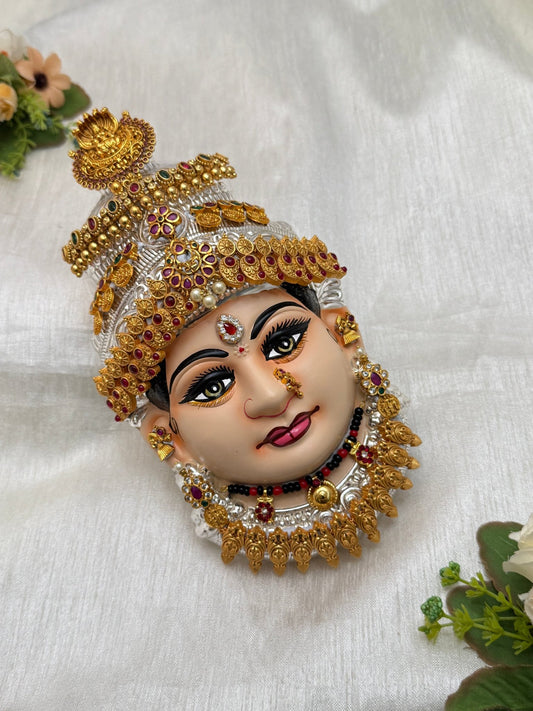 Divine Lakshmi Devi Idol Mukhwada 8 inch 56 - Mahilas