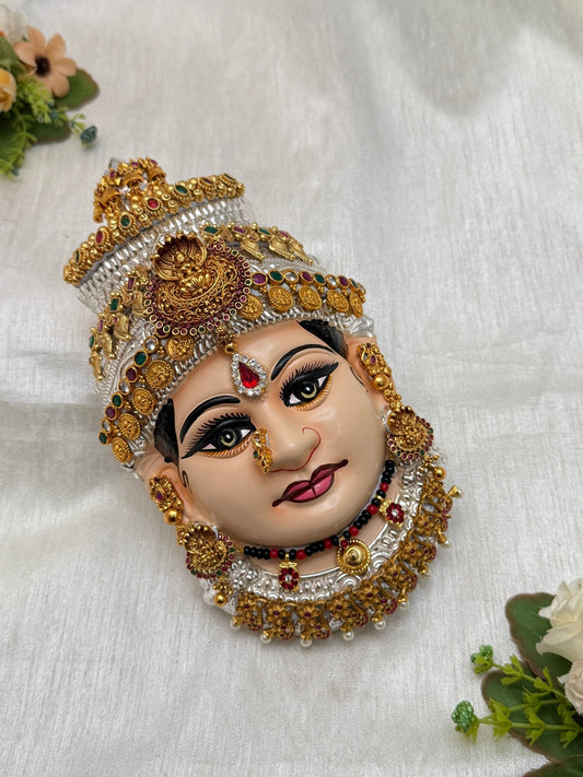Divine Lakshmi Devi Idol Mukhwada 8 inch 58 - Mahilas