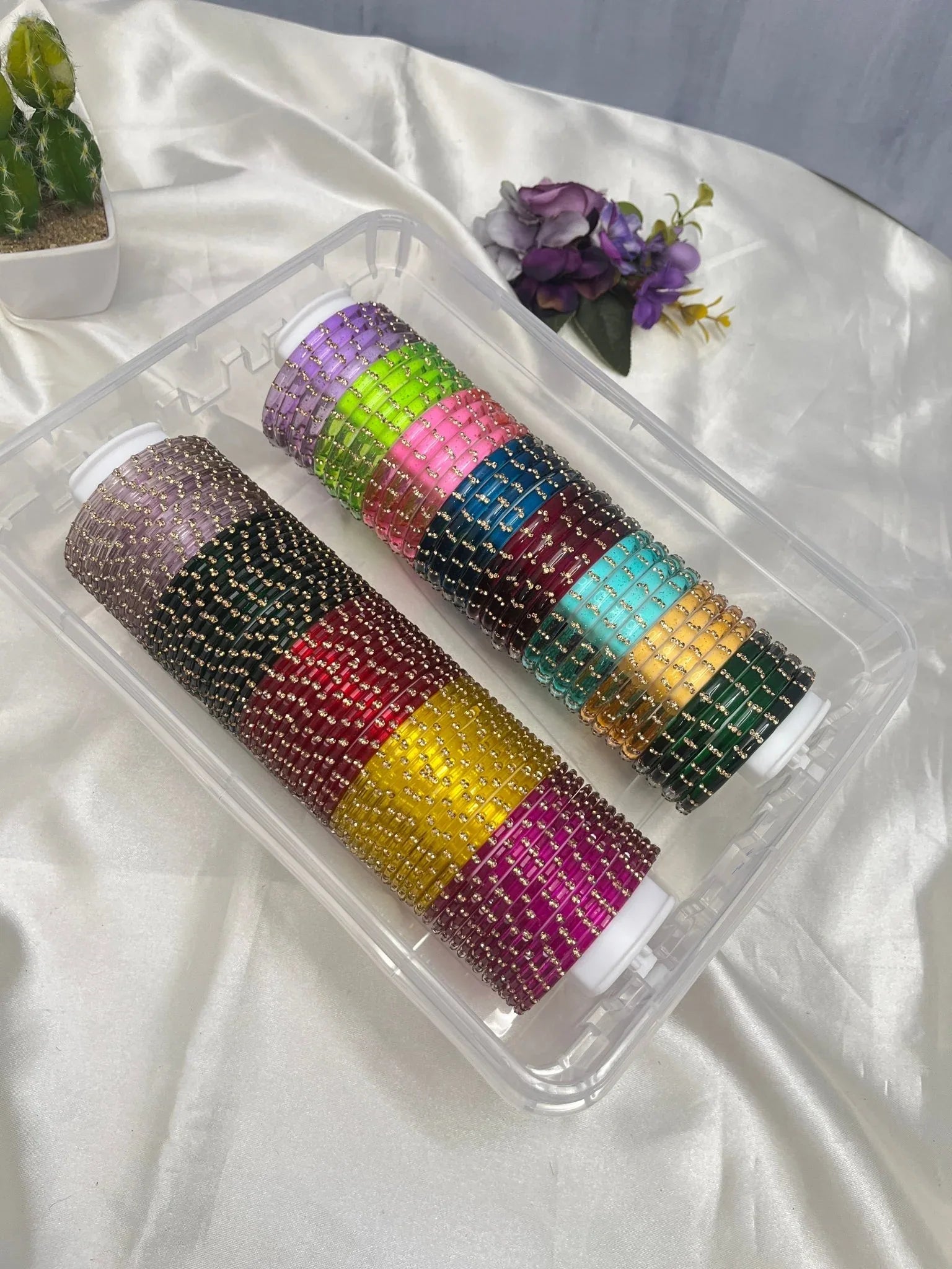 Glass Bangles Box in designs 029 - Main Image