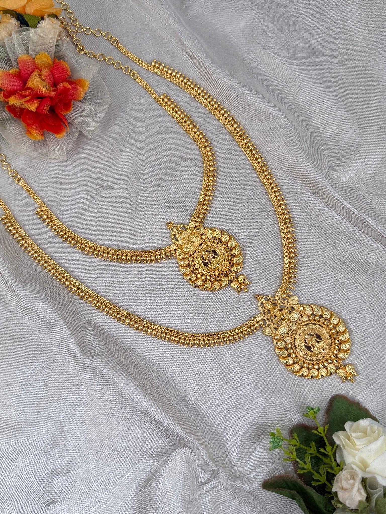 Gold Lookalike Antique Necklace Set 580 - Mahilas