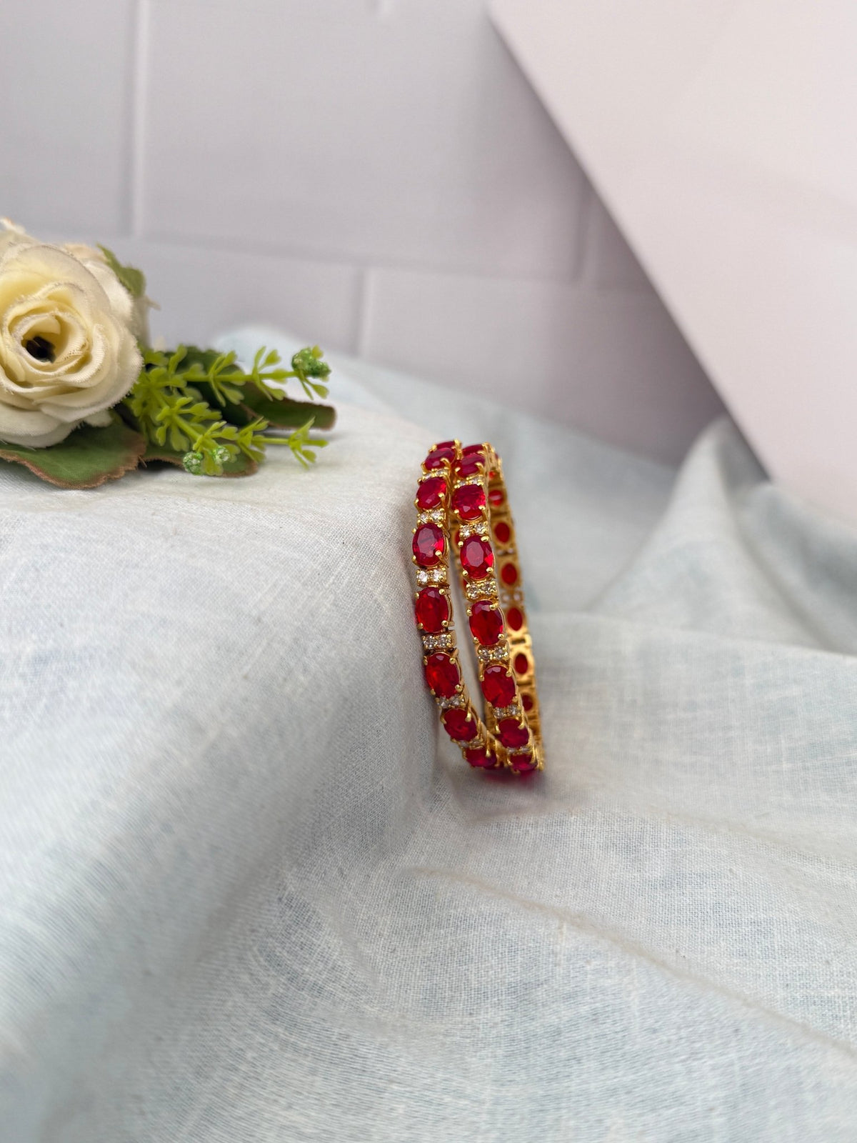 Jadau Kundan Bracelet| Open Kada| B0291 - Mahilas