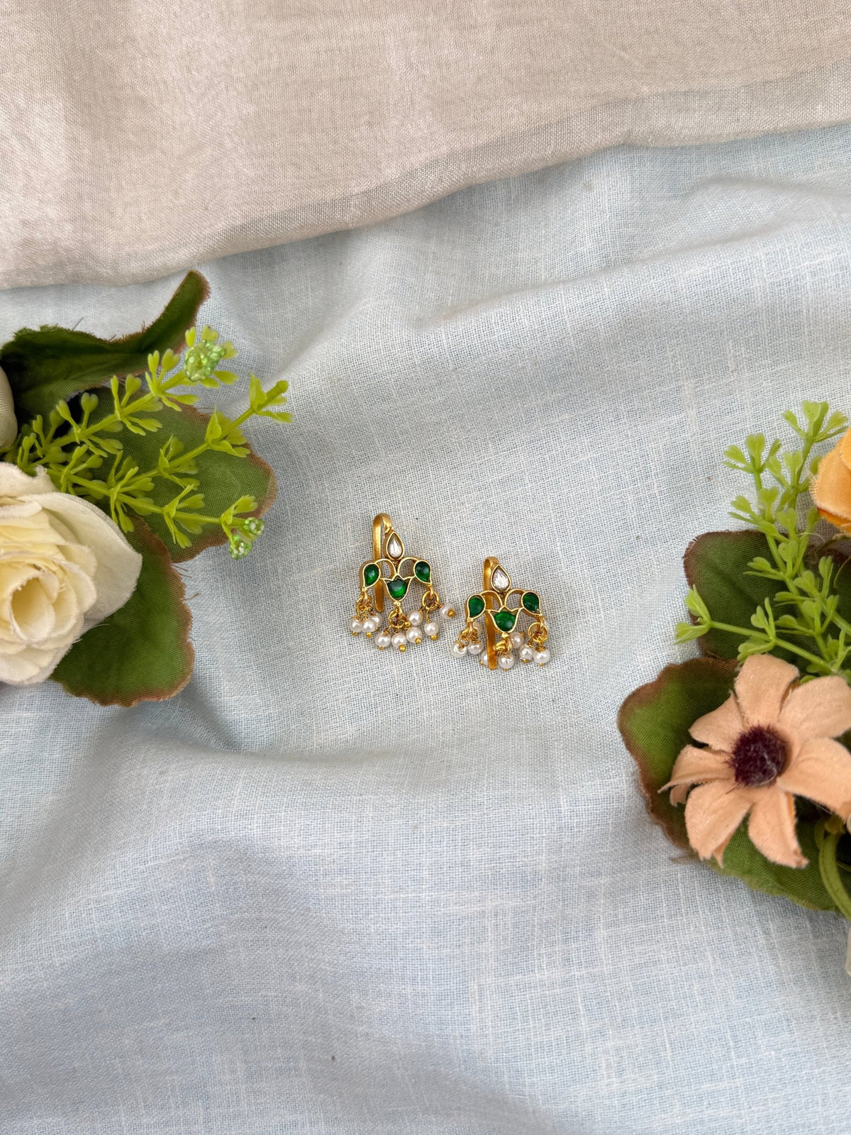 Jadau Kundan Bugadi Earcuff Earrings U034 - Mahilas