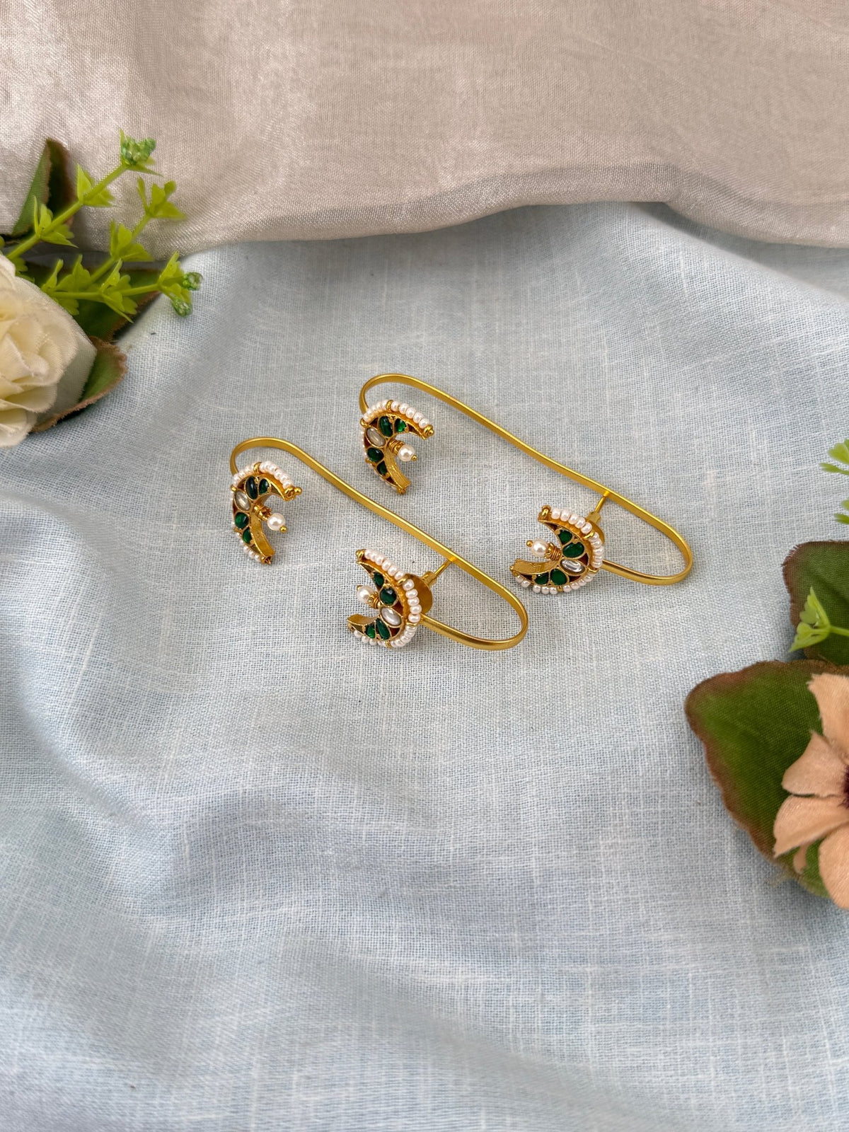 Jadau Kundan Bugadi Earcuff Earrings U046 - Mahilas