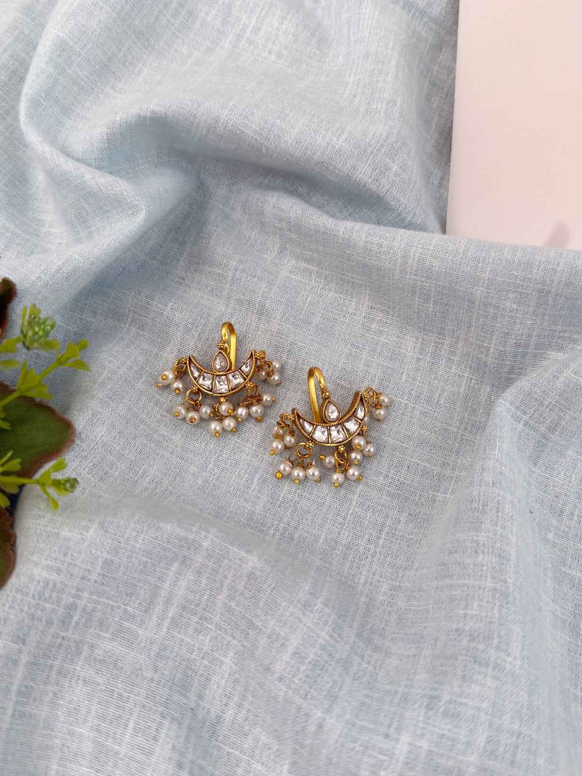 Jadau Kundan Bugadi Earrcuff Earrings| E0515 - Mahilas