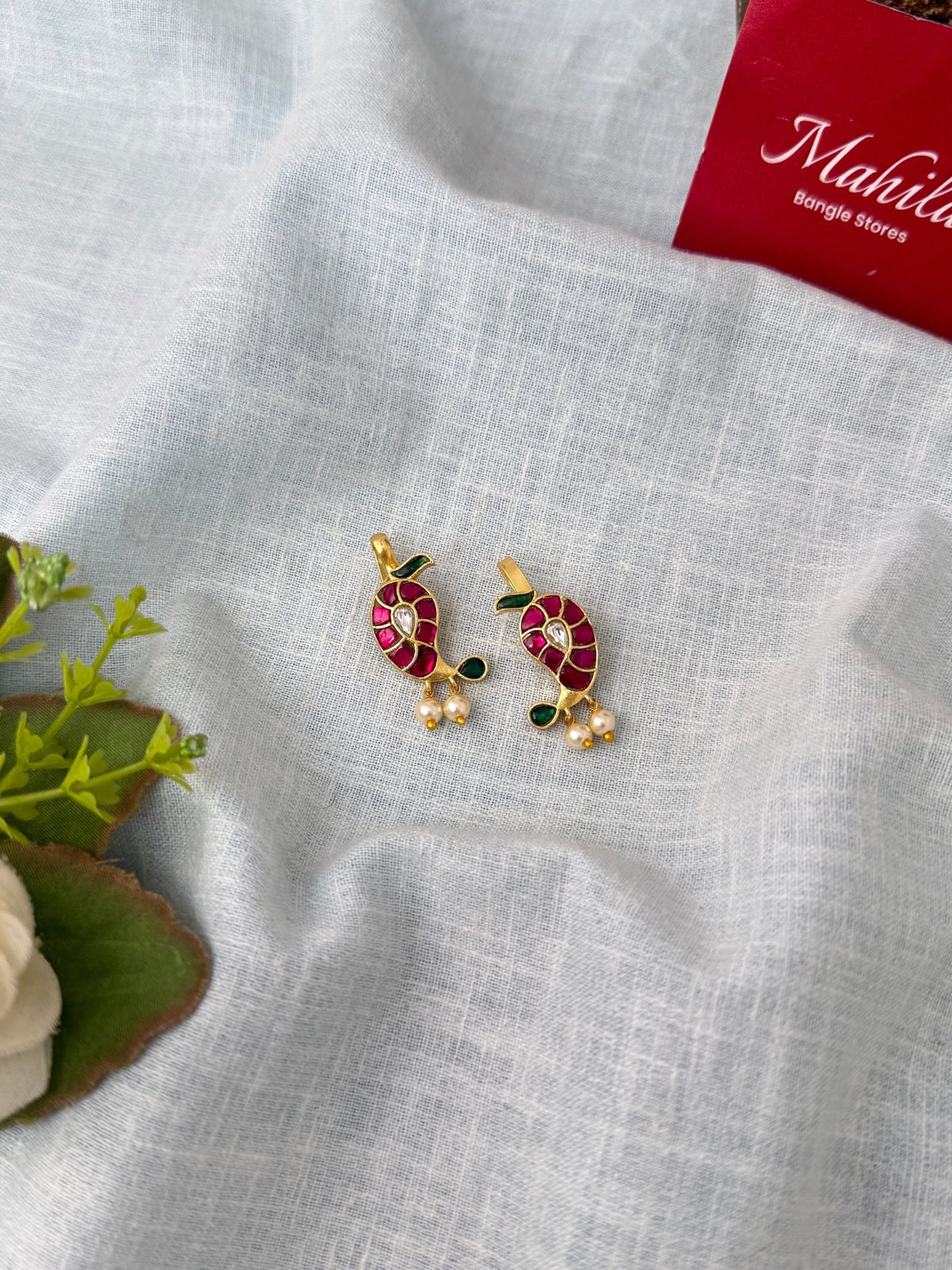 Jadau Kundan Bugadi Earrcuff Earrings| U200 - Mahilas