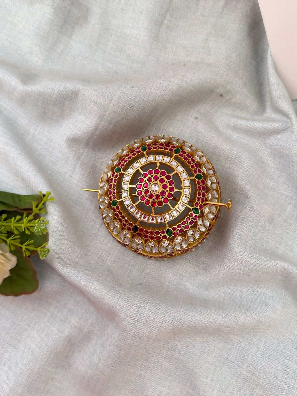 Jadau Kundan Bun Kuppa Premium Design | J0107 - Mahilas