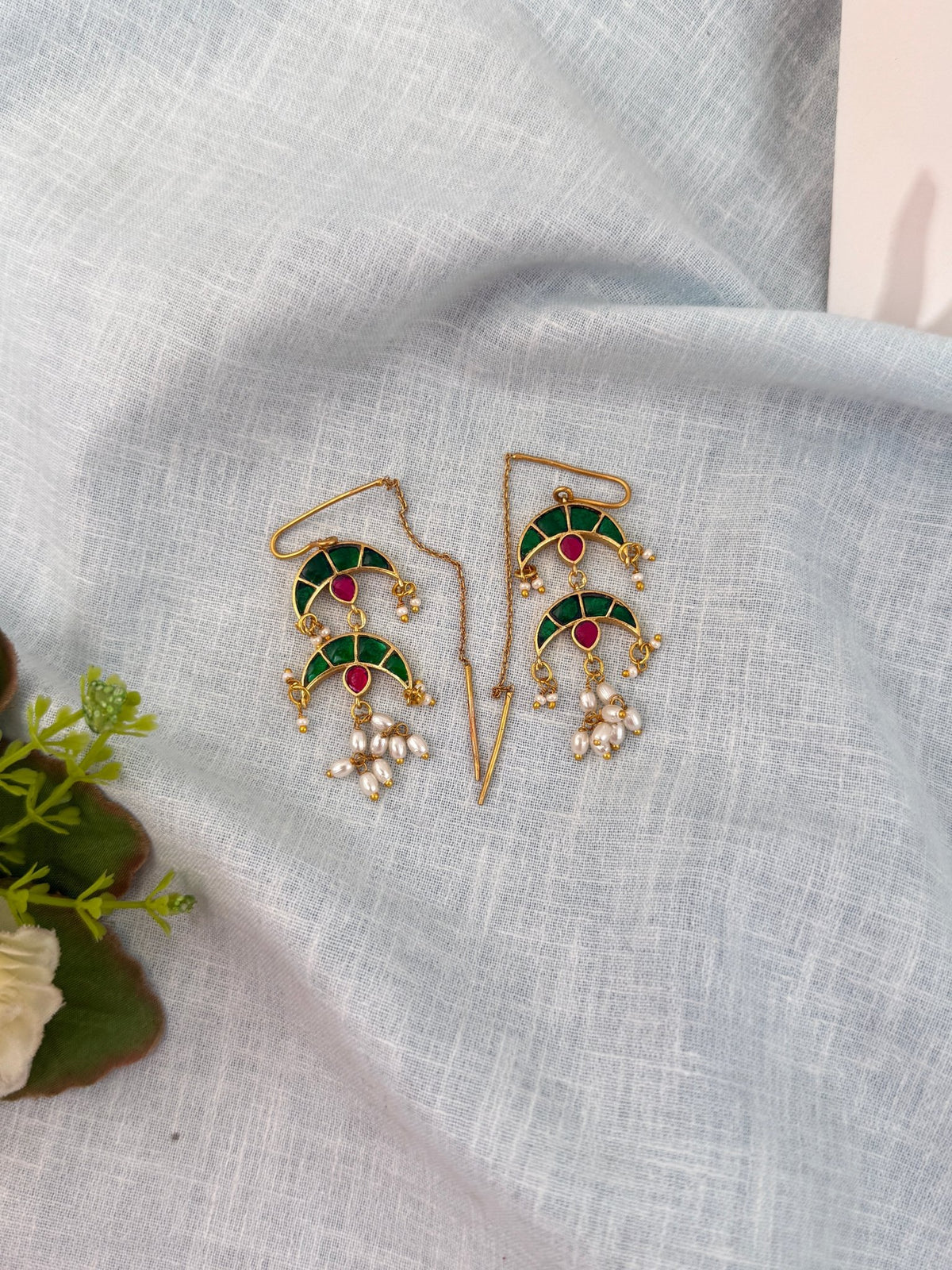 Jadau Kundan Designer Hanging Earrings| E0533 - Mahilas
