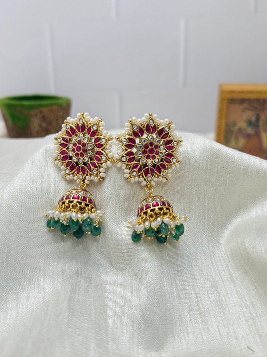 Jadau Kundan Earrings 1138 - Mahilas