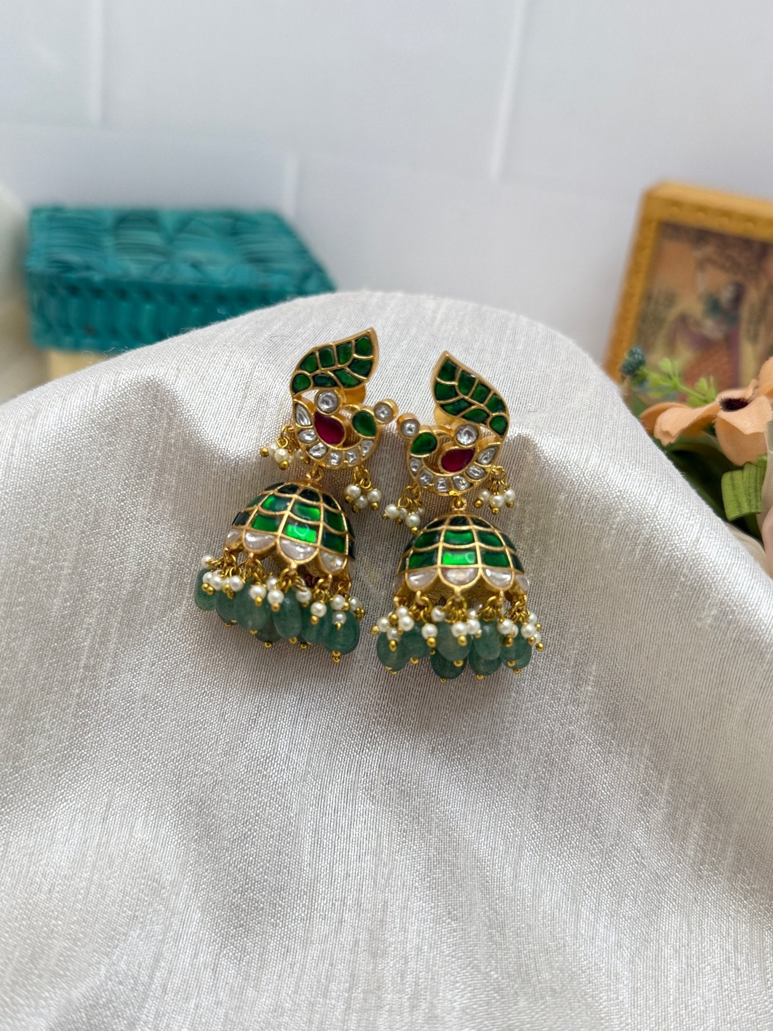 Jadau Kundan Earrings 1168 - Mahilas