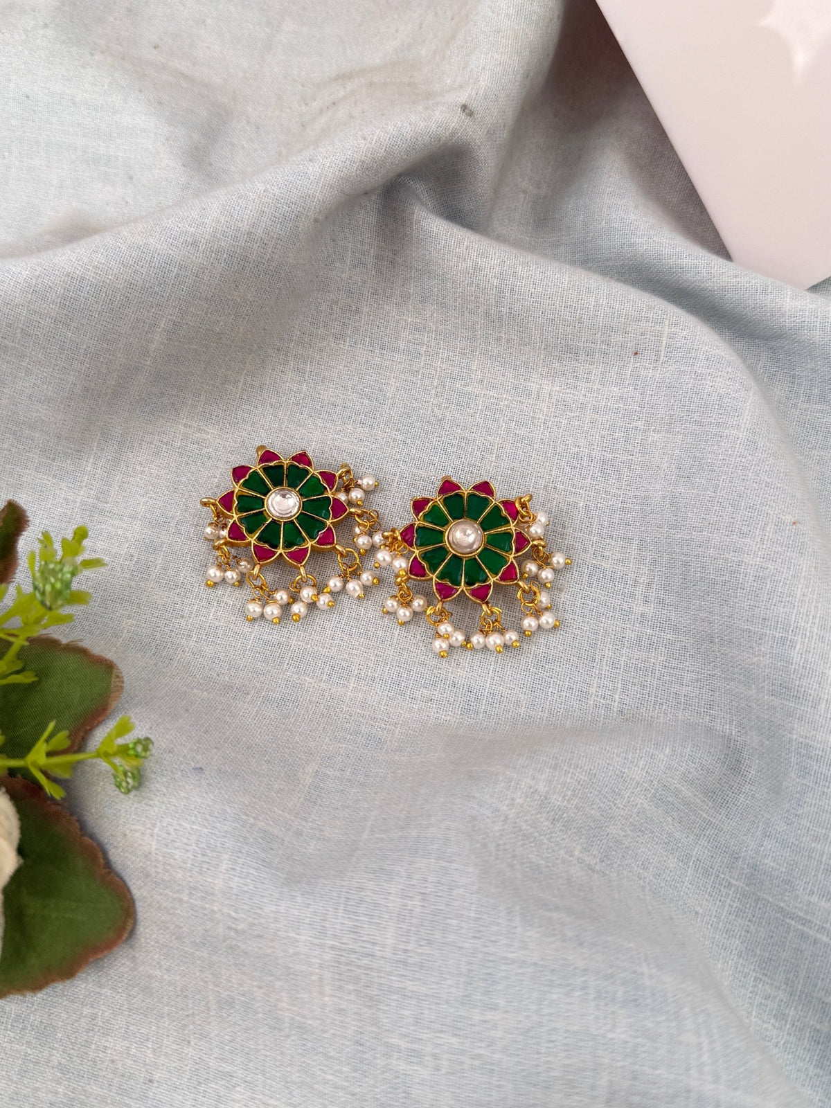 Jadau Kundan Earrings| U158 - Mahilas