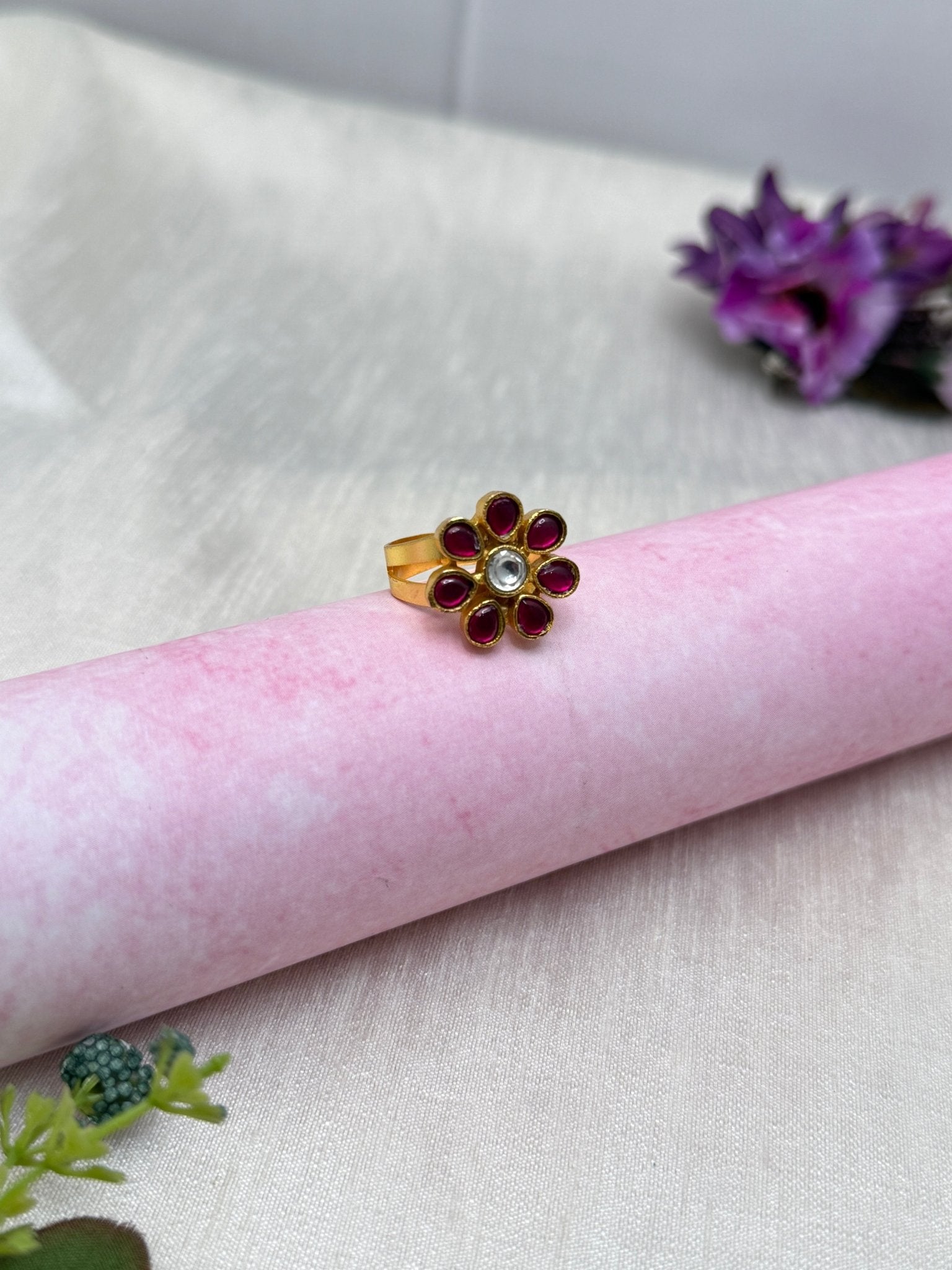 Jadau Kundan Finger Ring 187 - Mahilas