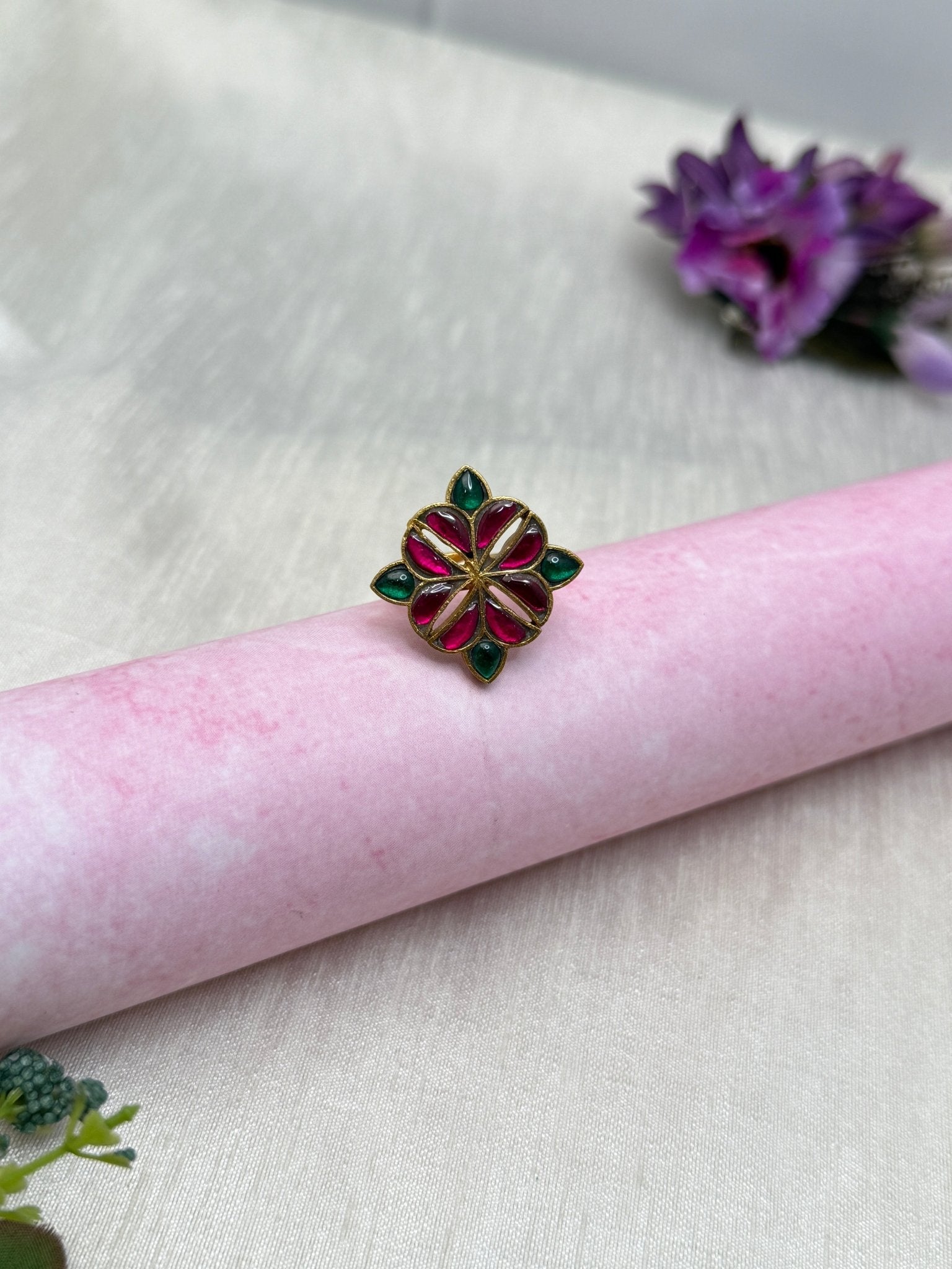 Jadau Kundan Finger Ring 188 - Mahilas