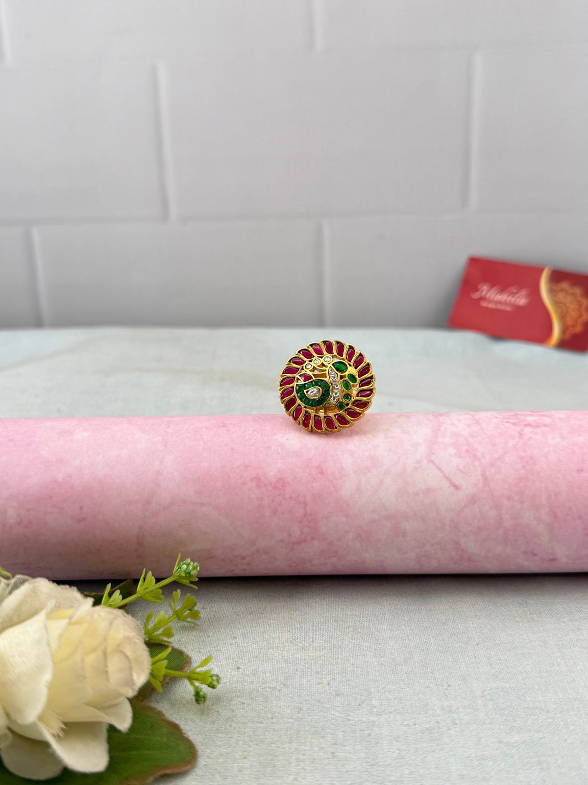 Jadau Kundan Finger Ring | F0059 - Mahilas