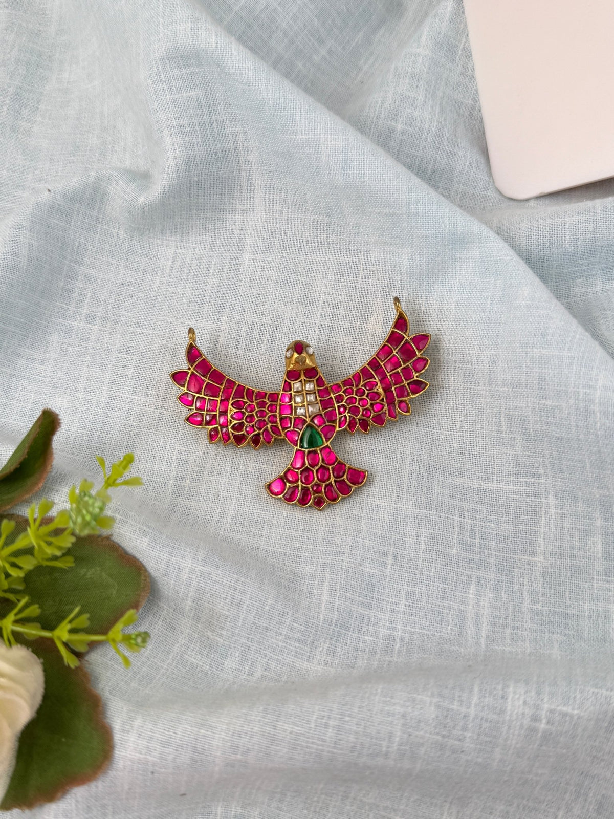 Jadau Kundan Gandaberunda Pendant| P0121 - Mahilas