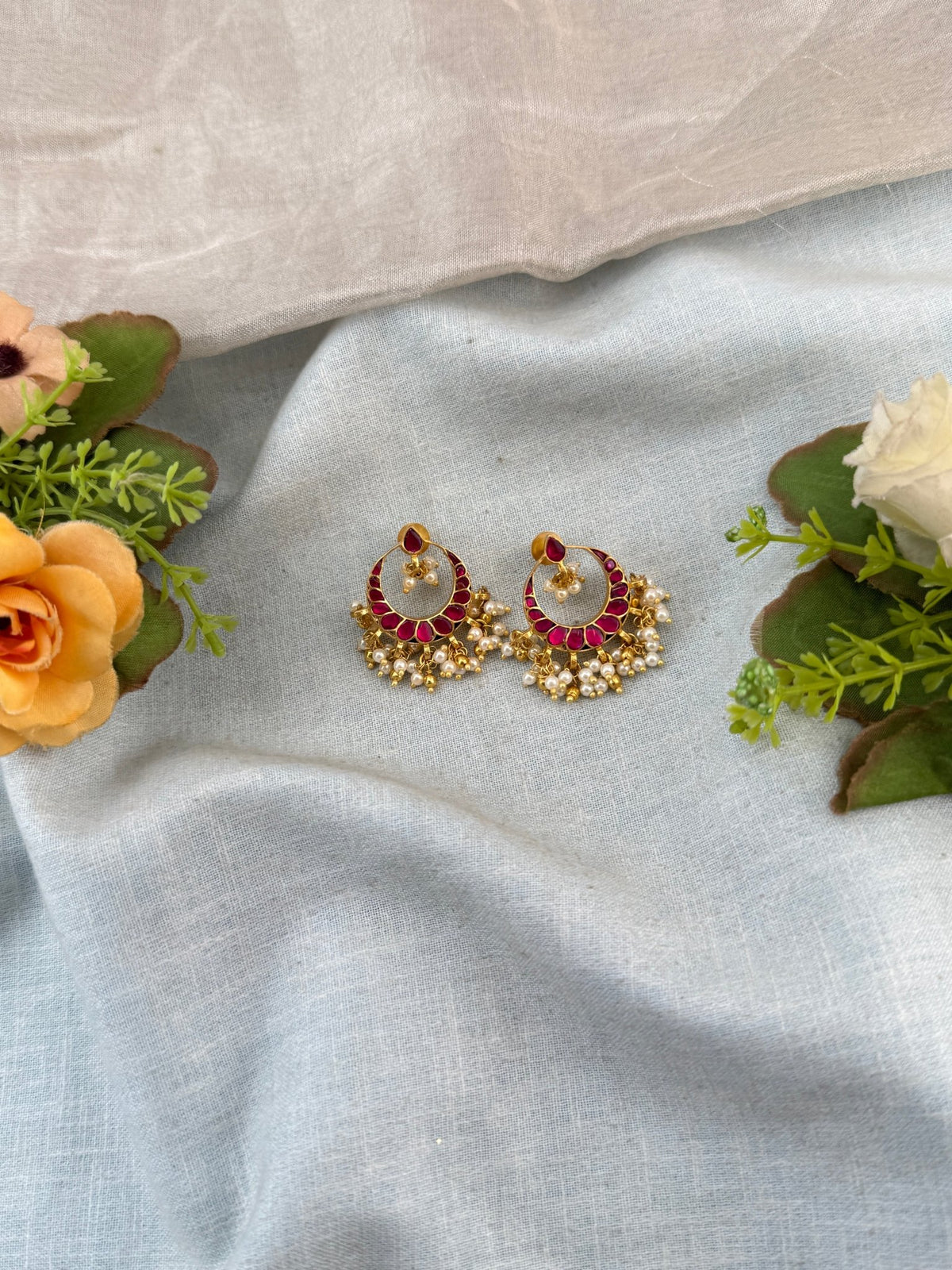 Jadau Kundan Hanging Earring | E0051 - Mahilas