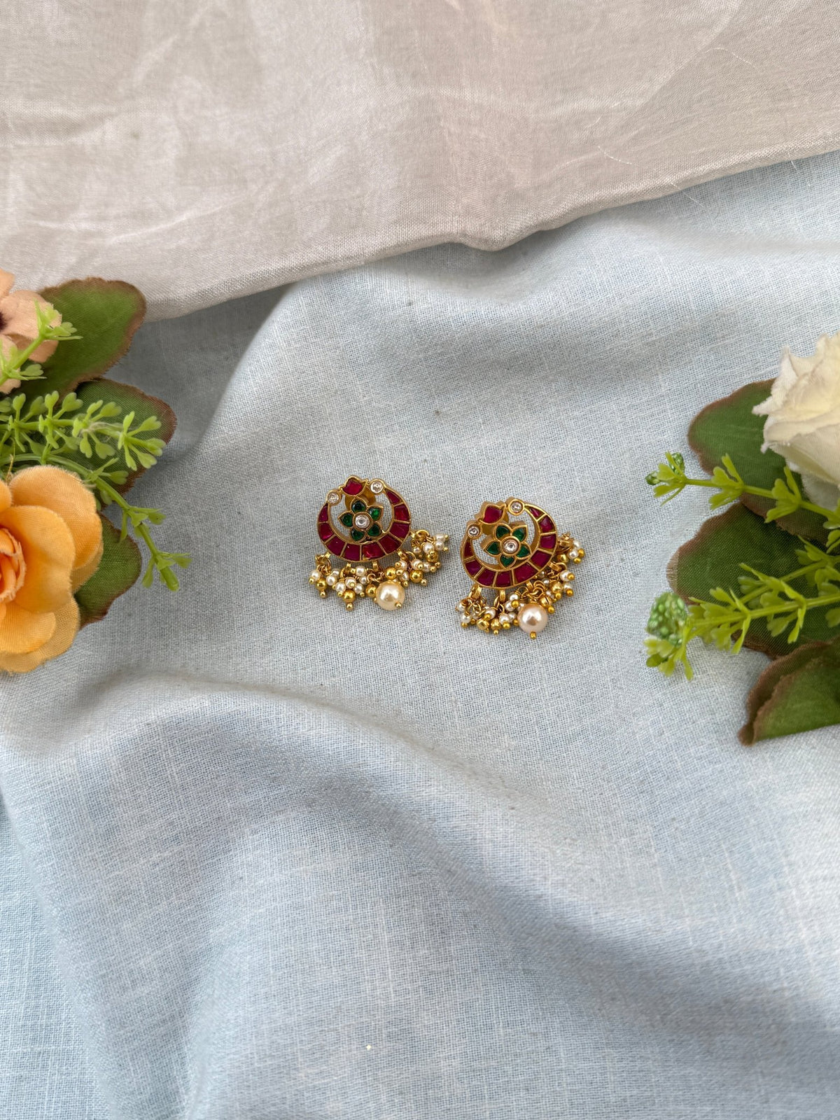 Jadau Kundan Hanging Earring | E0053 - Mahilas