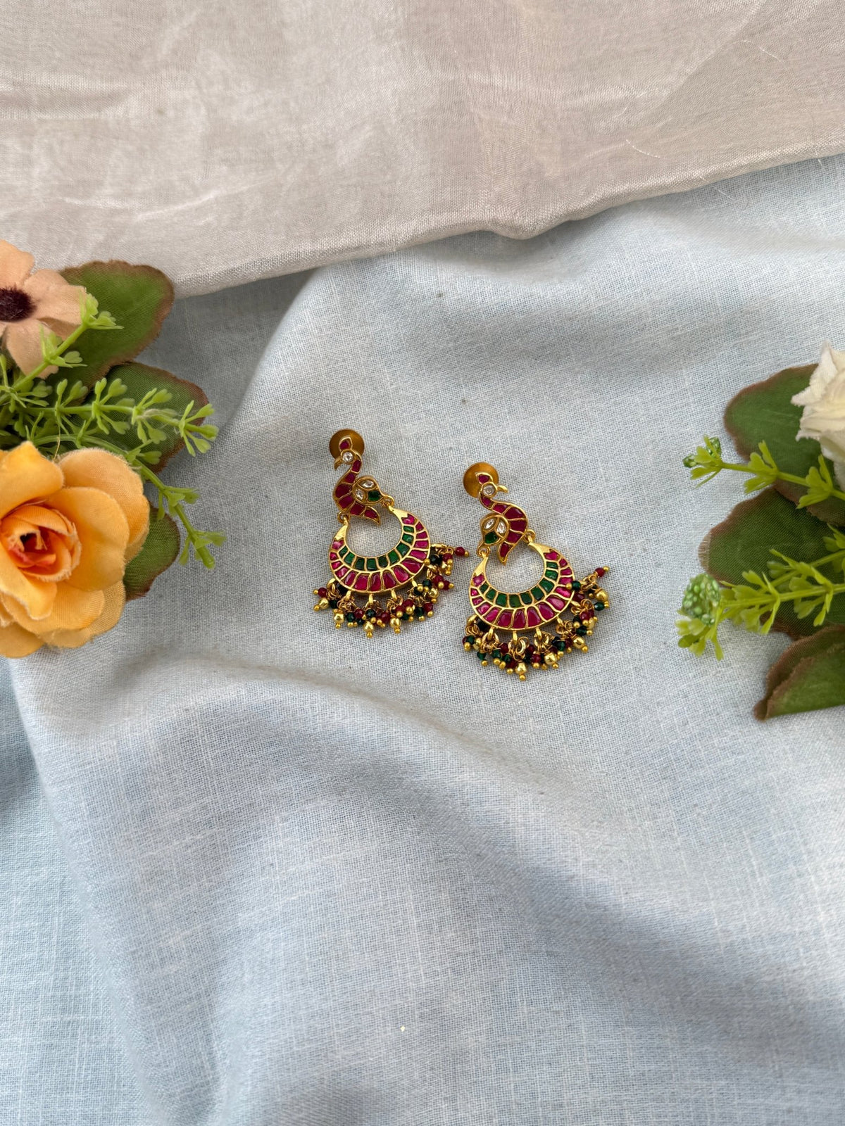 Jadau Kundan Hanging Earring | E0056 - Mahilas
