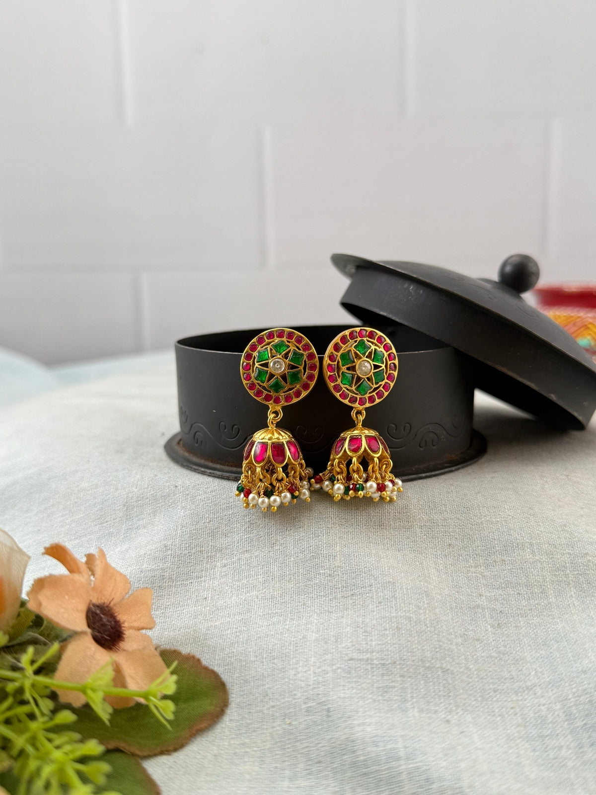 Jadau Kundan Hanging Earring | E0076 - Mahilas