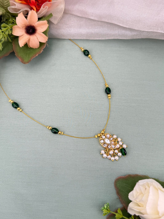 Jadau Kundan Invisible Chain Necklace 528 - Mahilas