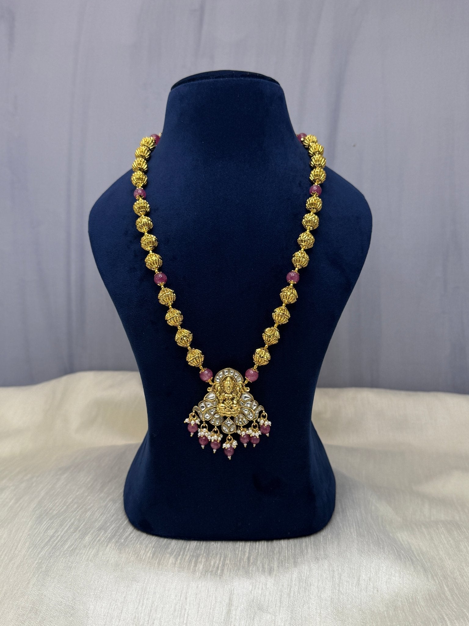 Jadau Kundan Necklace Set 287 - Mahilas