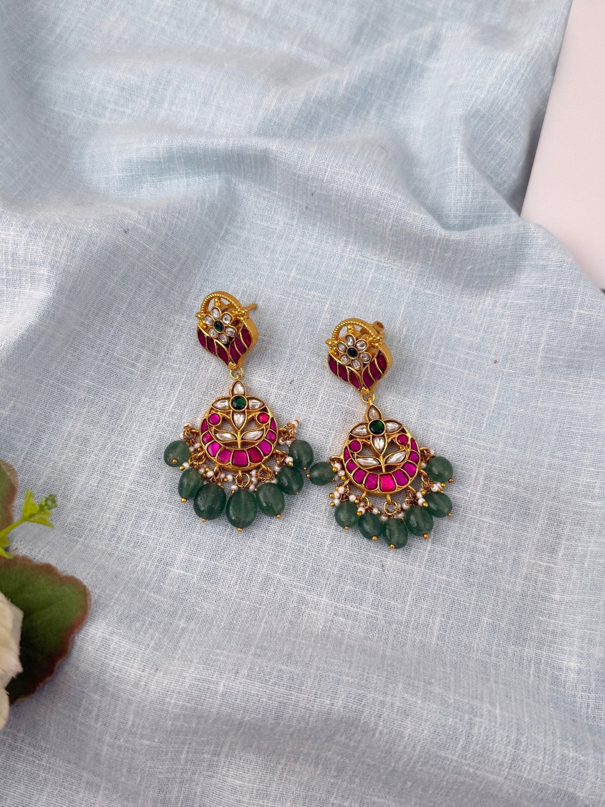 Jadau Kundan Premium Earrings| E0679 - Mahilas