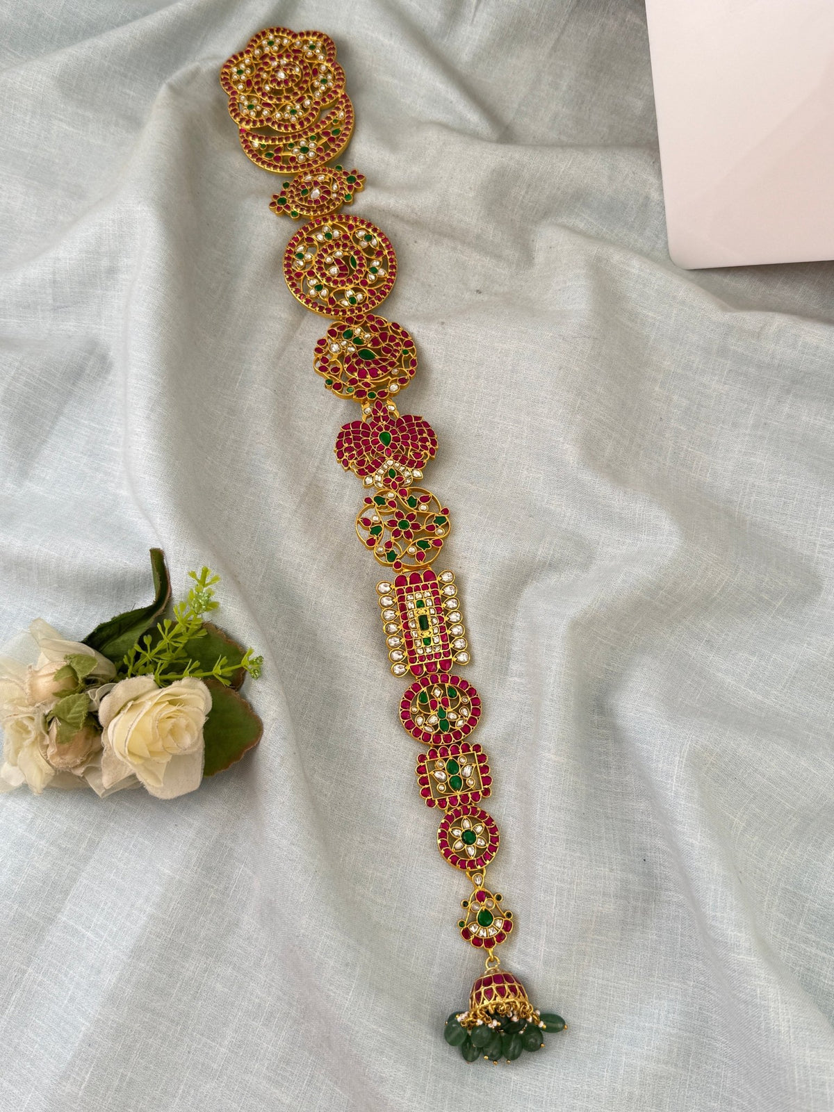 Jadau Kundan Premium Long Jade For Bridal wear| J0708 - Mahilas