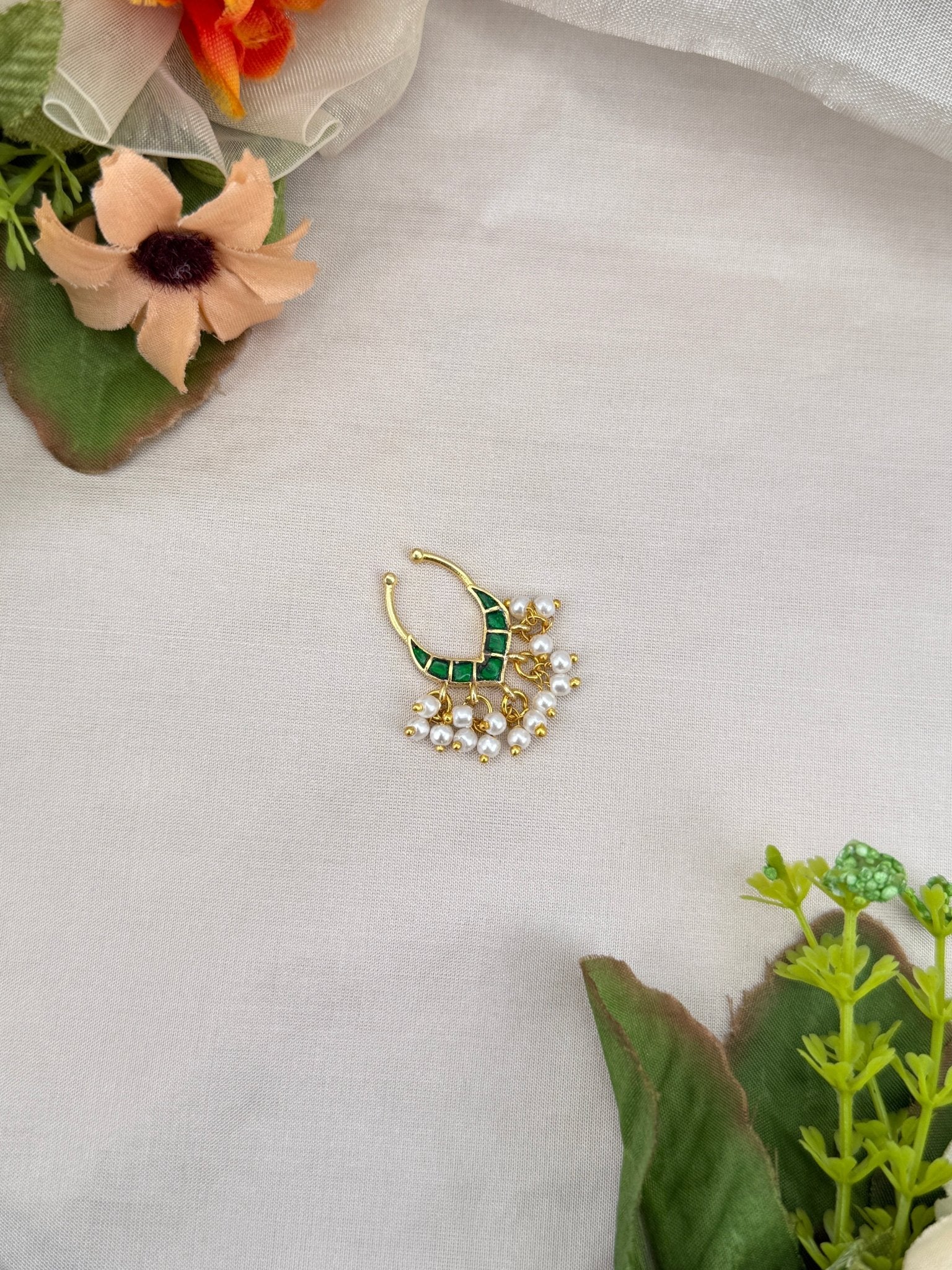 Jadau Kundan Septum Nose Rings 53 - Mahilas