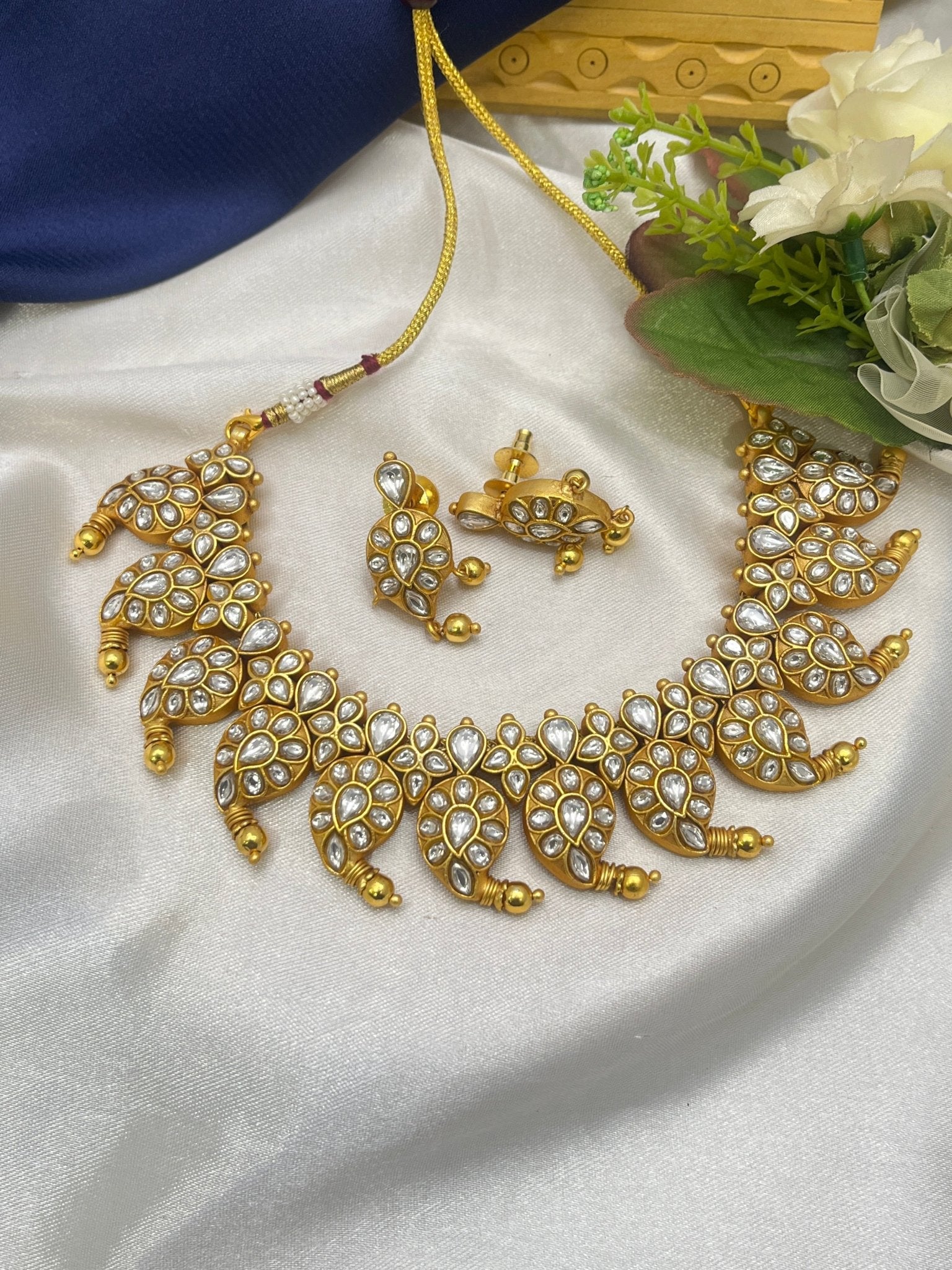 Jadau Necklace Set 046 - Mahilas