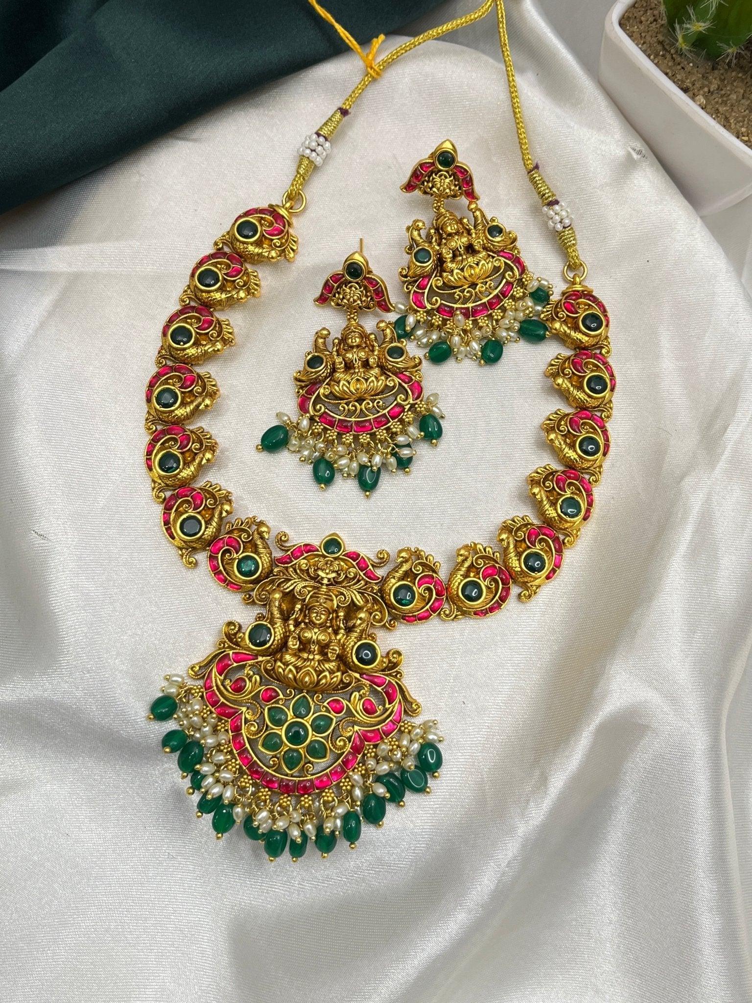 Jadau Necklace Set 073 - Mahilas