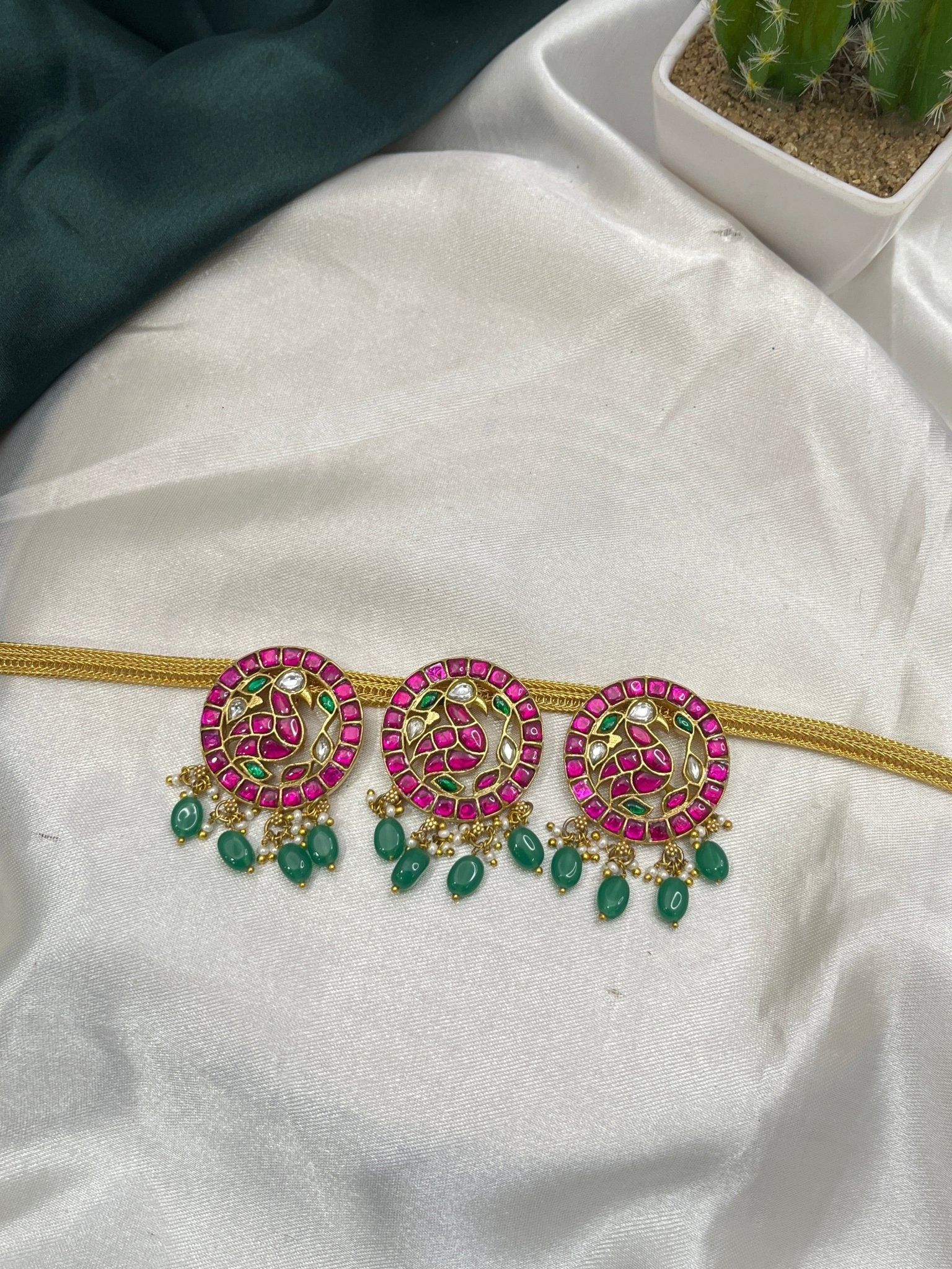 Jadau Necklace Set 074 - Mahilas