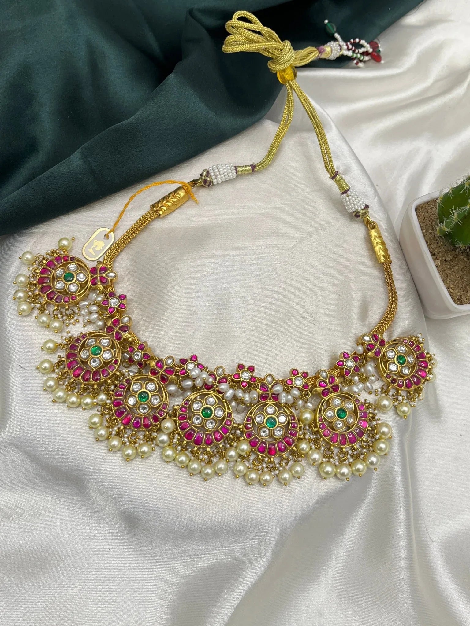 Jadau Necklace Set 079 - Mahilas