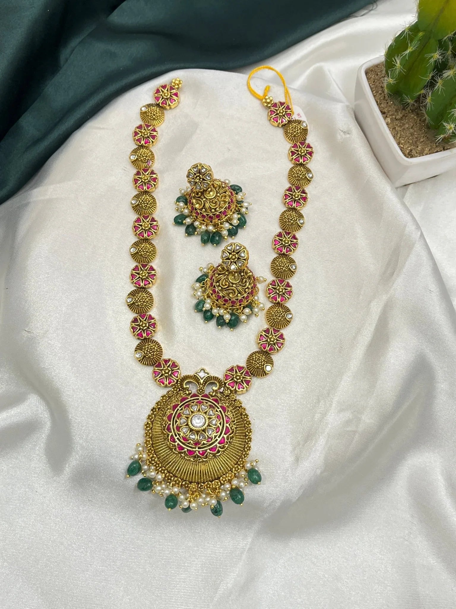 Jadau Necklace Set 088 - Mahilas