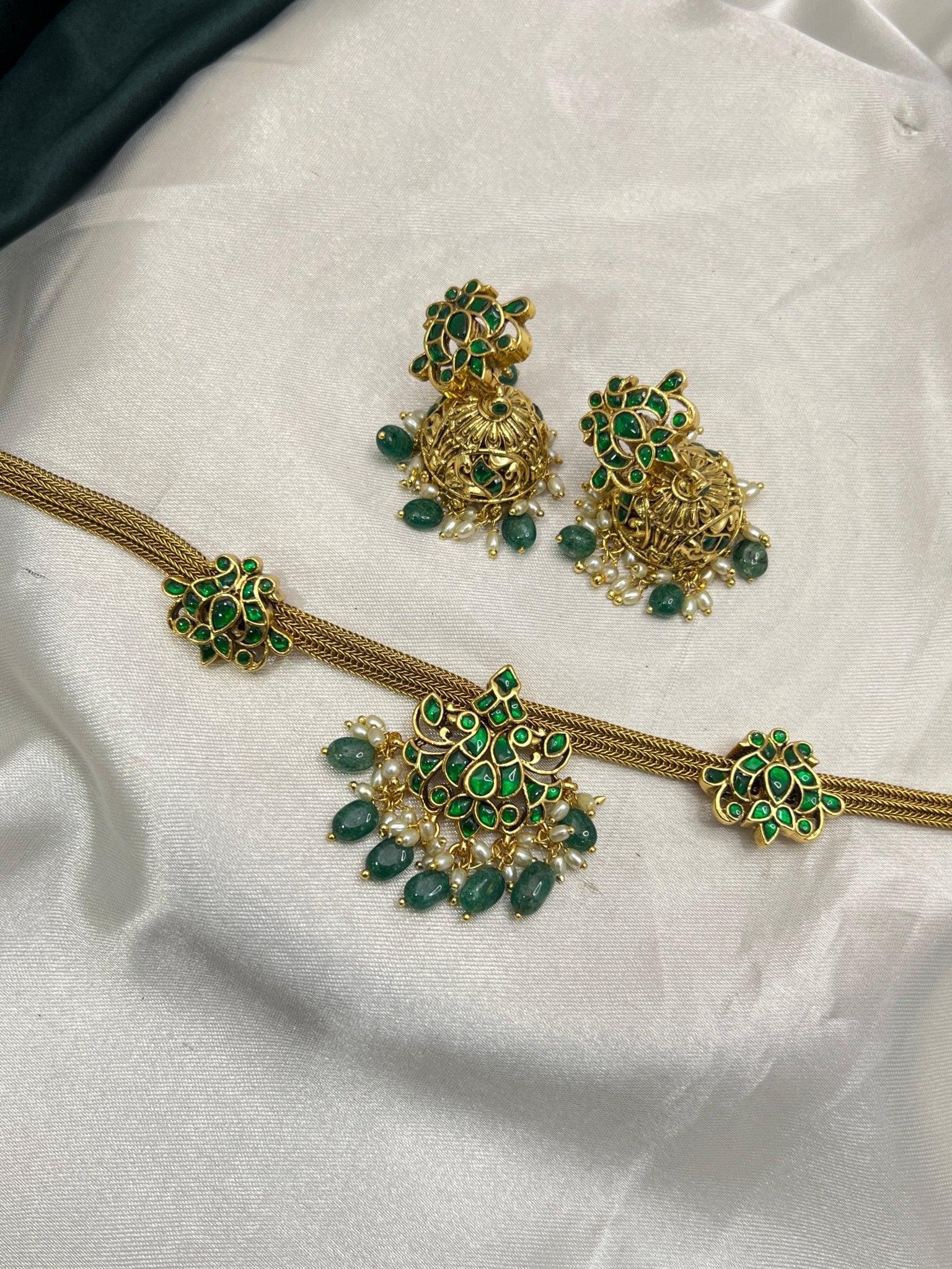 Jadau Necklace Set 092 - Mahilas