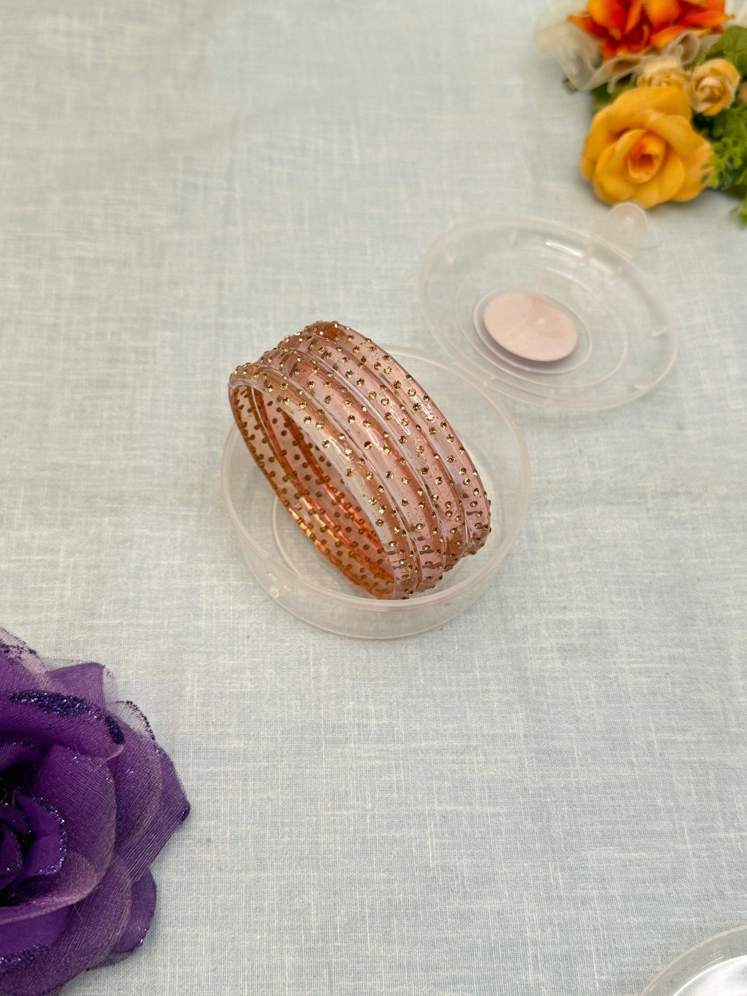 Kada Glass Bangles for Gifting Your Loved Ones - Pack Water Drop - Mahilas