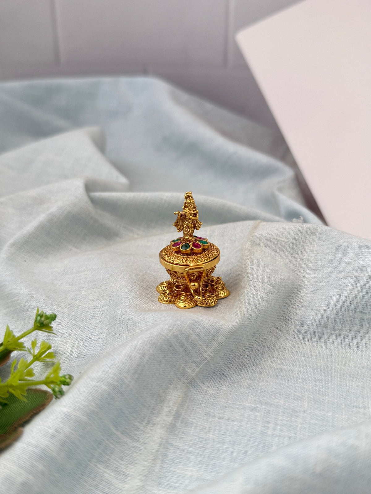 Krishna Kumkum Bharani Box | K0021 - Mahilas