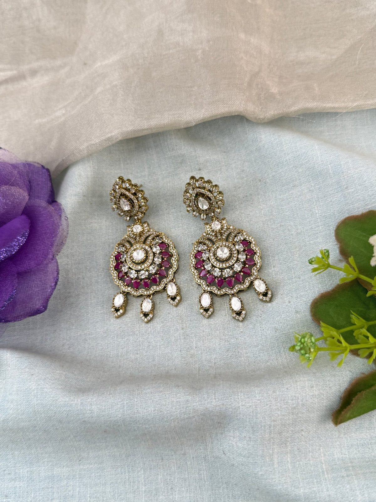 Kundan Hanging Earring | E0012M - Mahilas