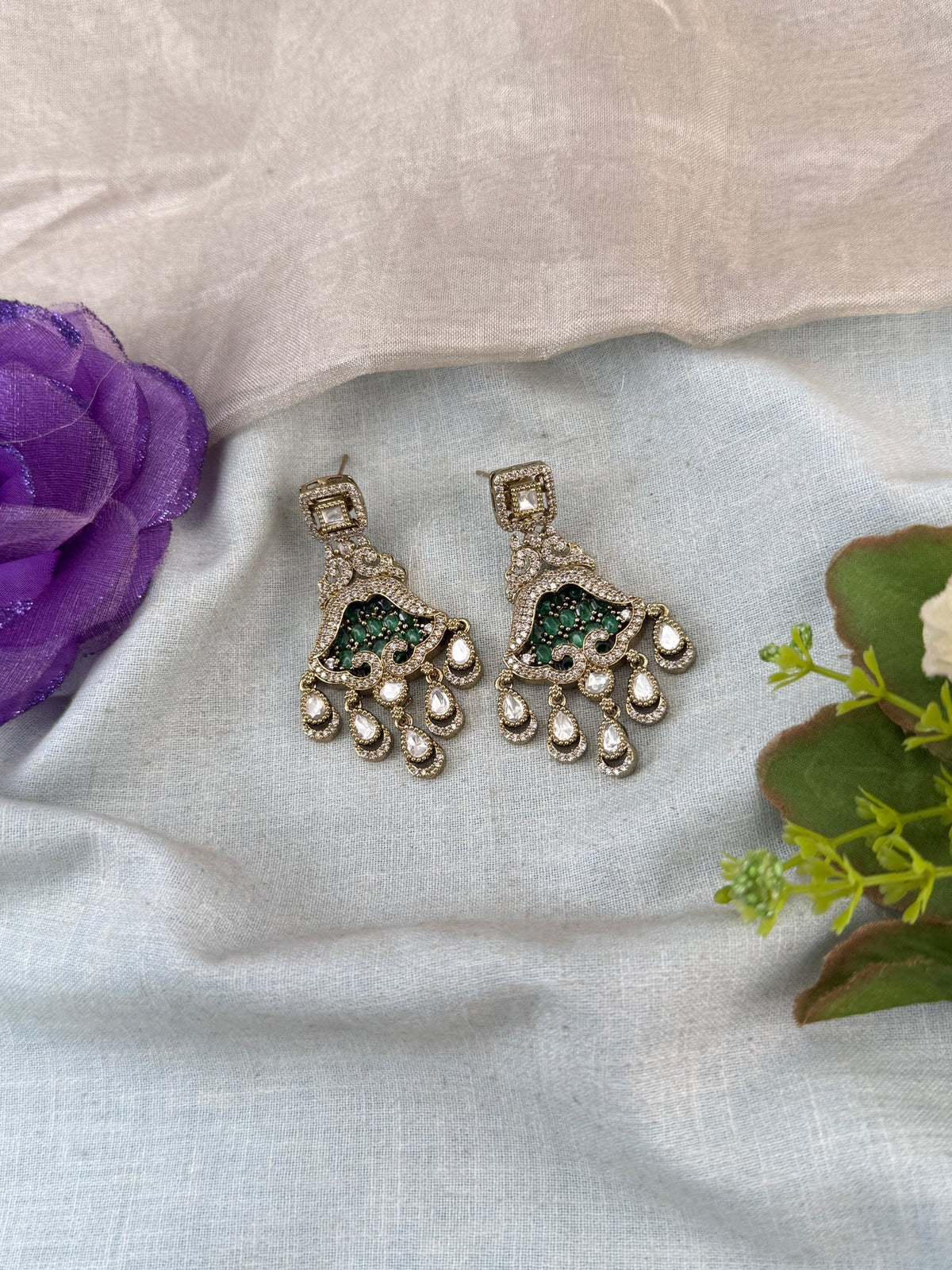 Kundan Hanging Earring | E0026 - Mahilas