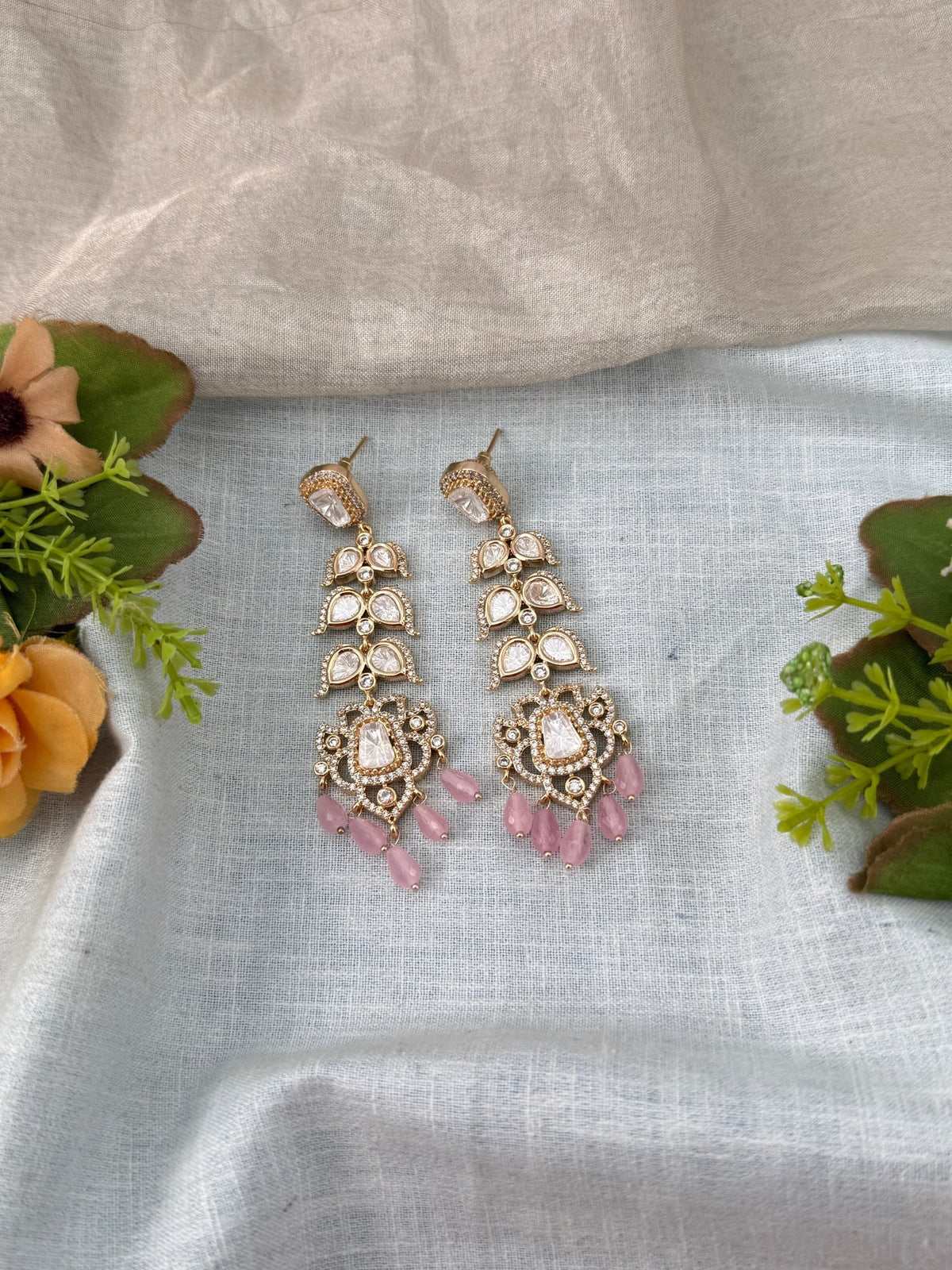 Kundan Hanging Style Earrings | E0264 - Mahilas