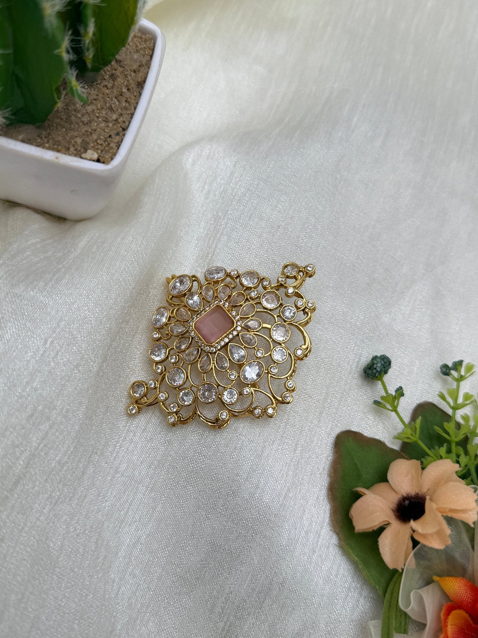 Kundan Jadebille Small 0678 (4 Colours) - Mahilas