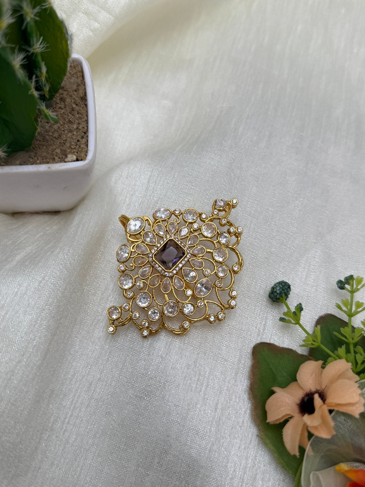 Kundan Jadebille Small 0678 (4 Colours) - Mahilas