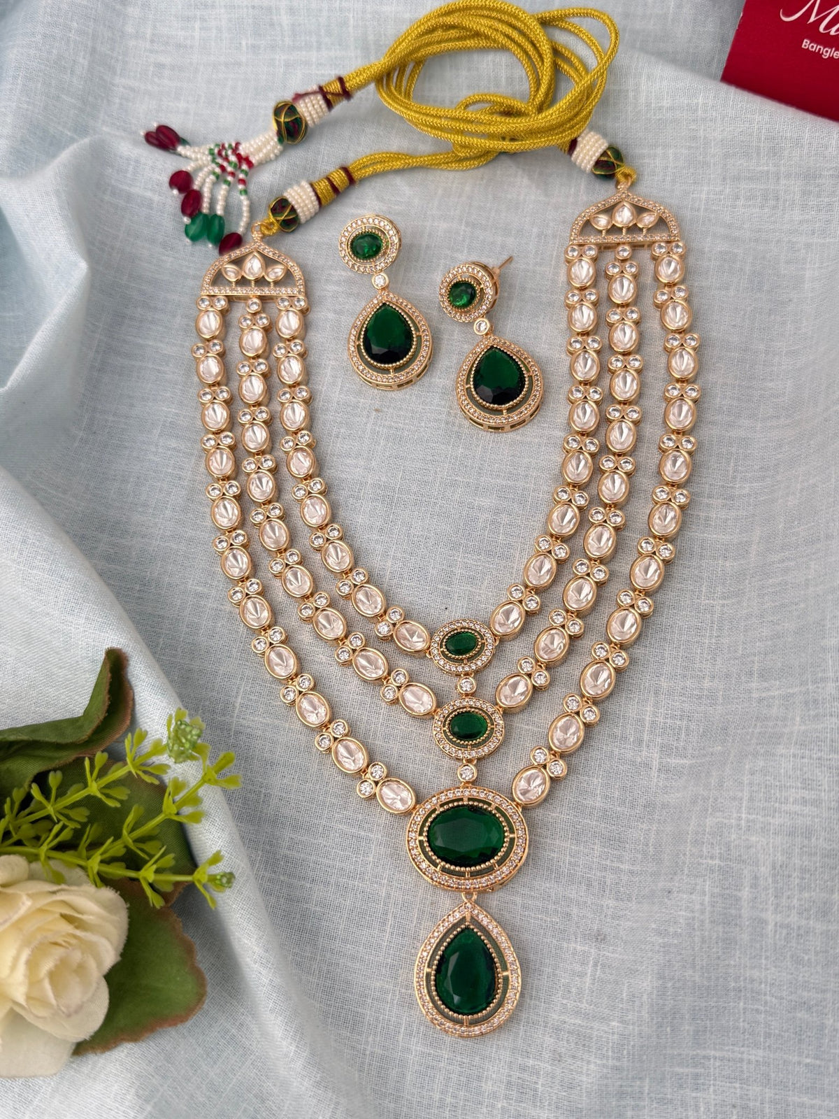 Kundan Layered Necklace Luxurious Long Set | N0969 - Mahilas