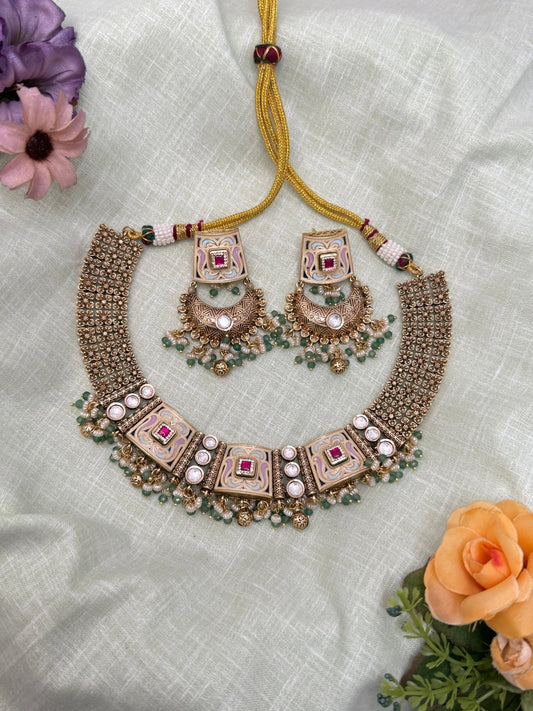 Kundan Necklace 1081 - Mahilas