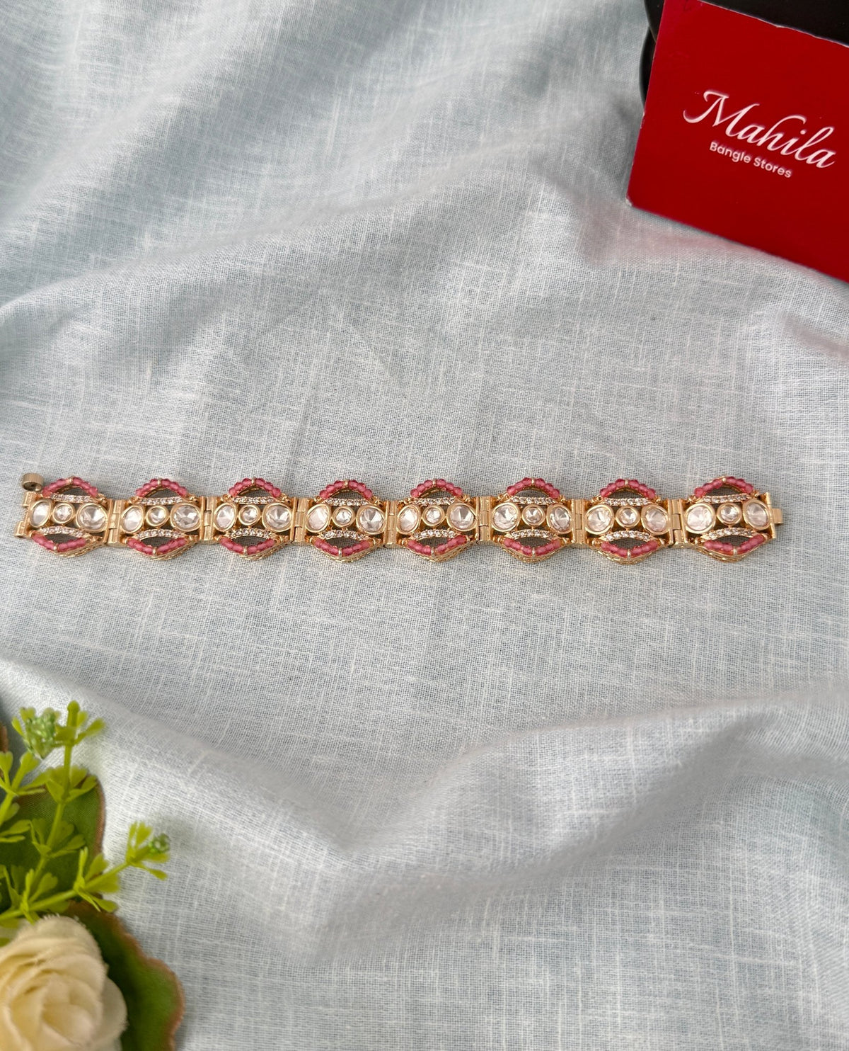 Kundan Premium Bracelet| L0153 - Mahilas