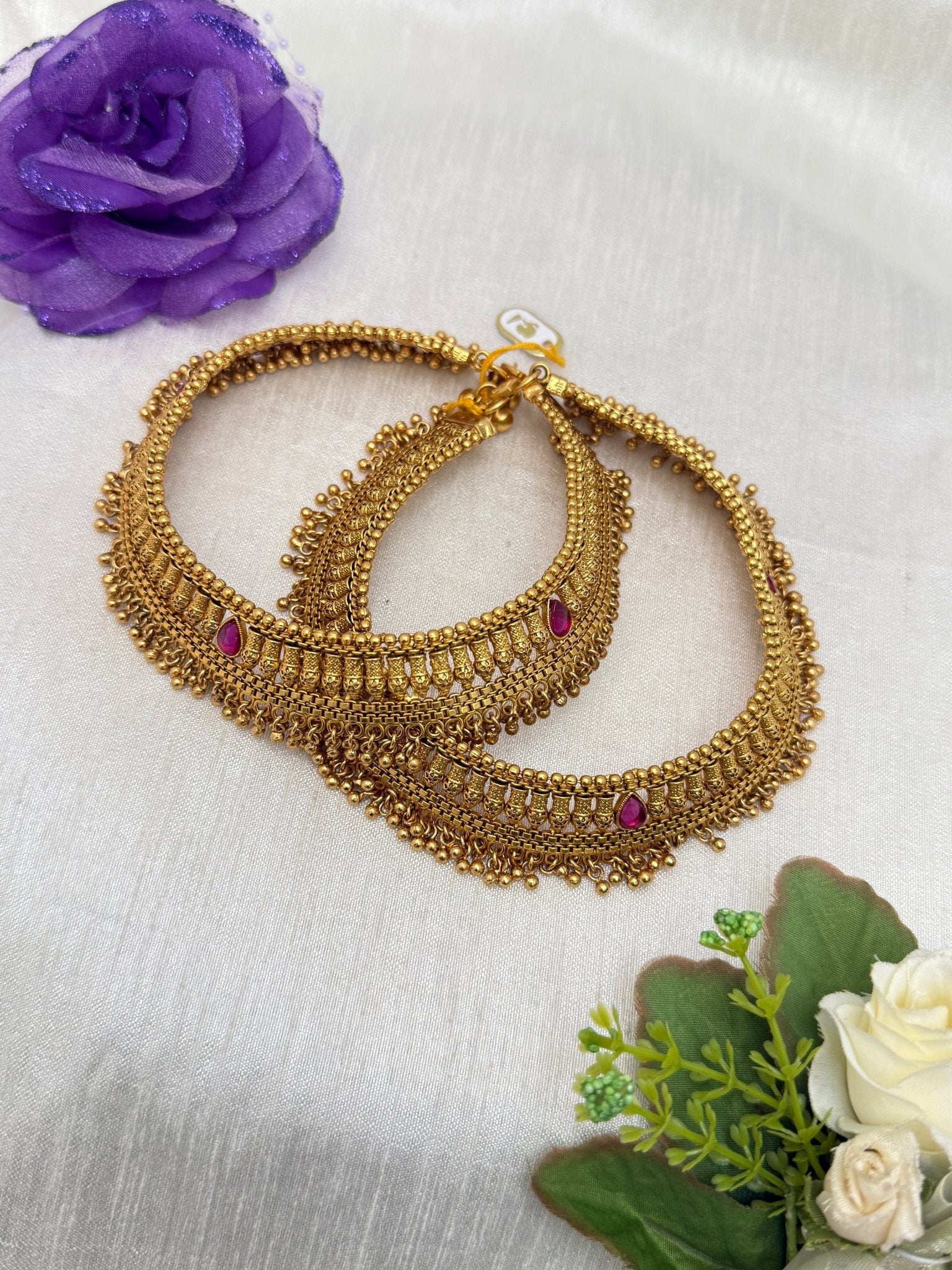 Luxurious Antique Anklet Gejje 0131 - Mahilas