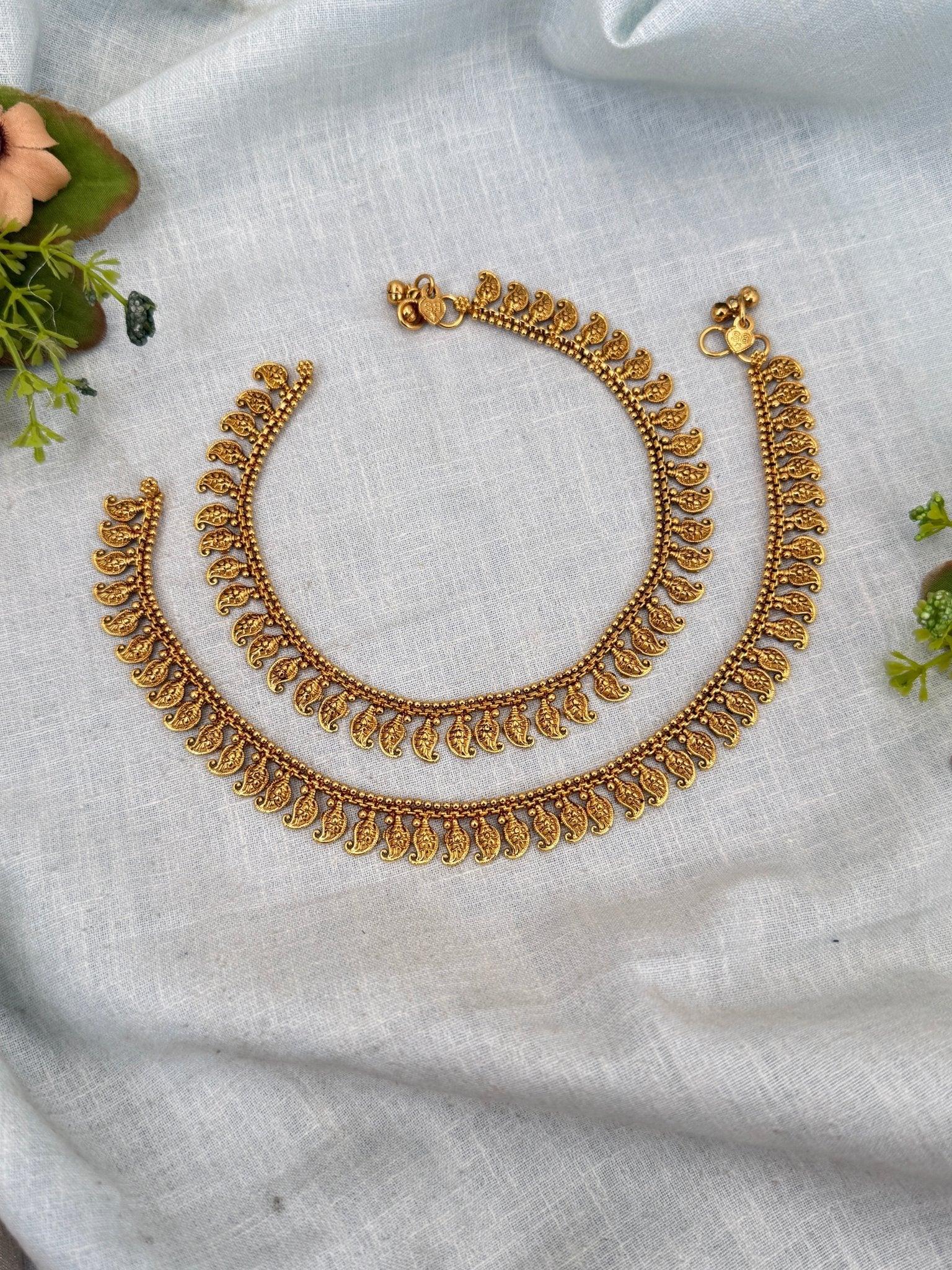 Luxurious Antique Anklet Payal Chain 0274 - Mahilas