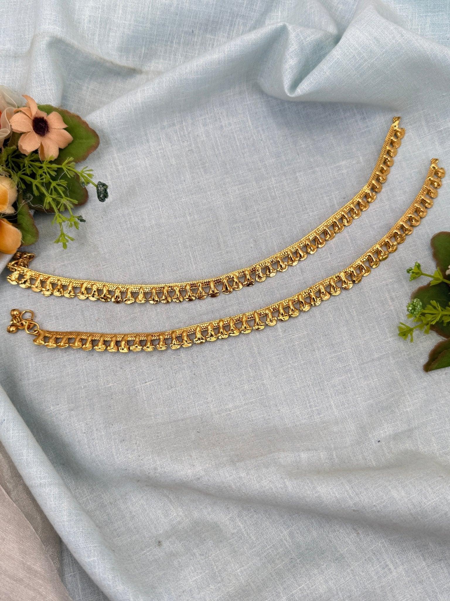 Luxurious Antique Anklet Payal Chain 0276 - Mahilas