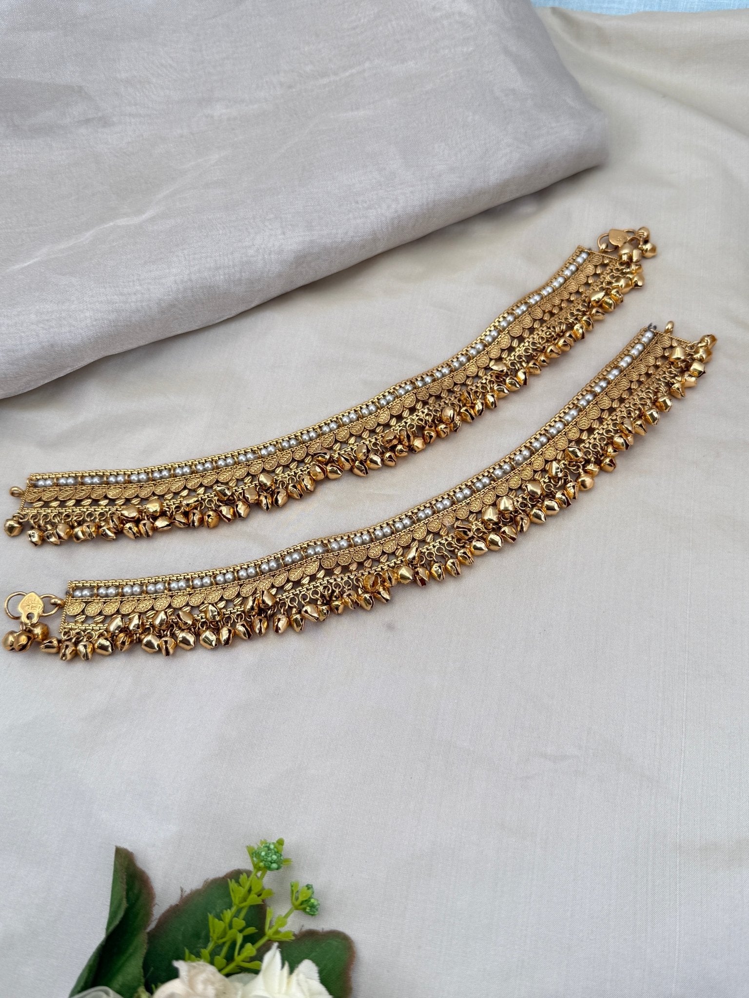 Luxurious Antique Anklet Payal With Sound 0207 - Mahilas